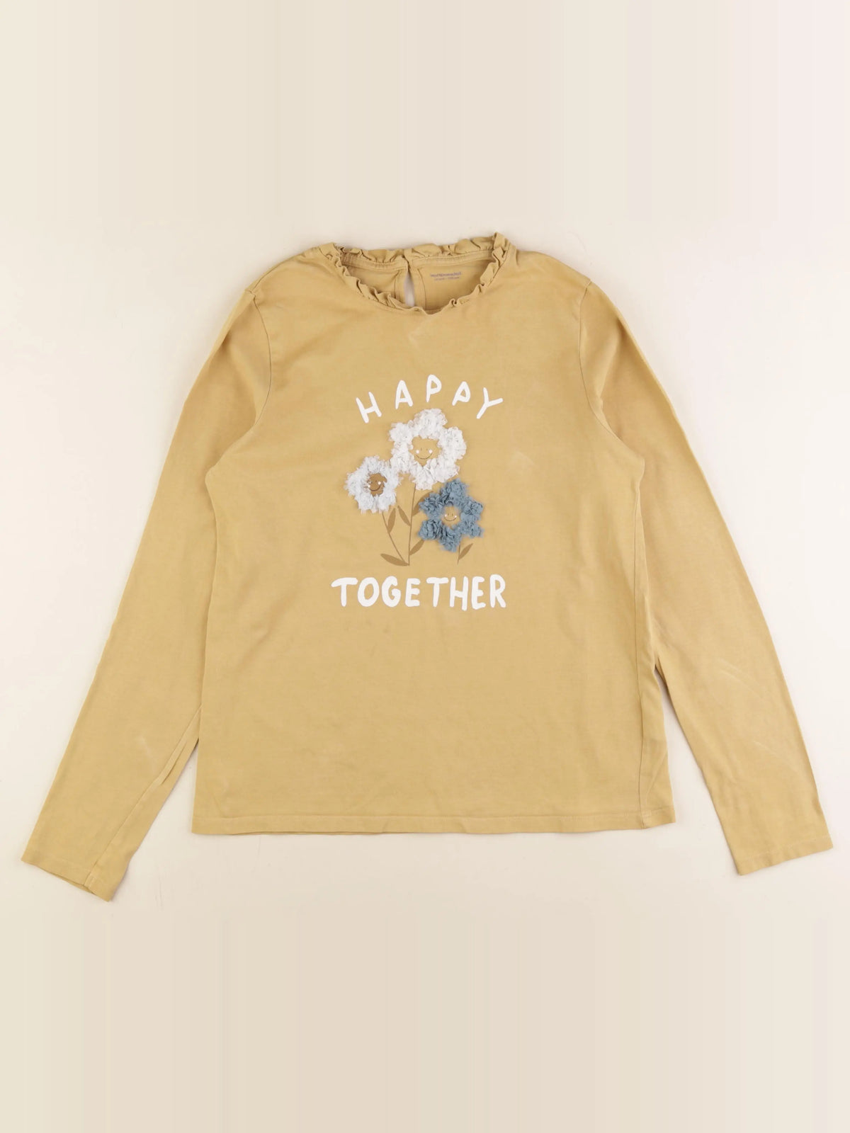 Vertbaudet - tee-shirt jaune - 14 ans