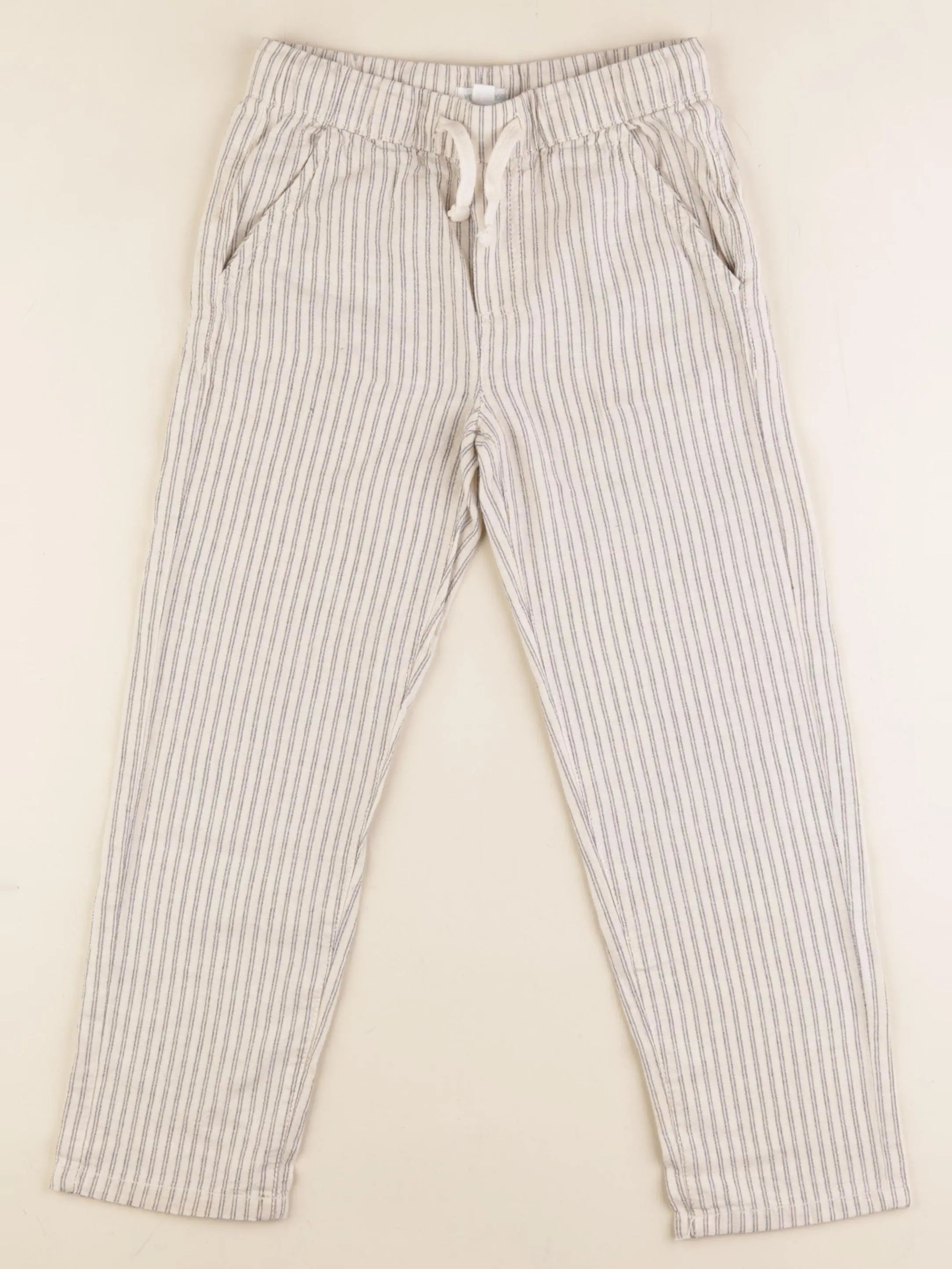 Vertbaudet - pantalon beige - 7 ans