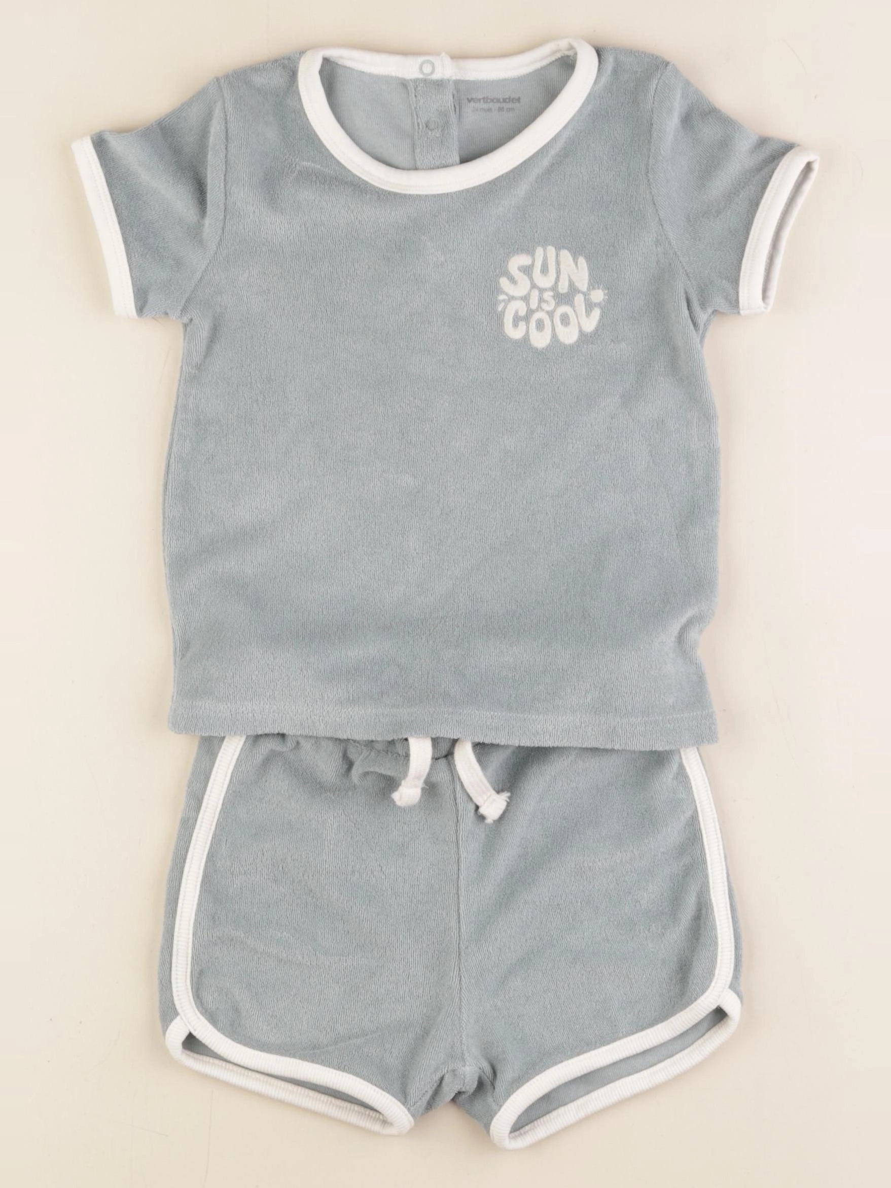 Vertbaudet - ensemble bleu - 24 mois