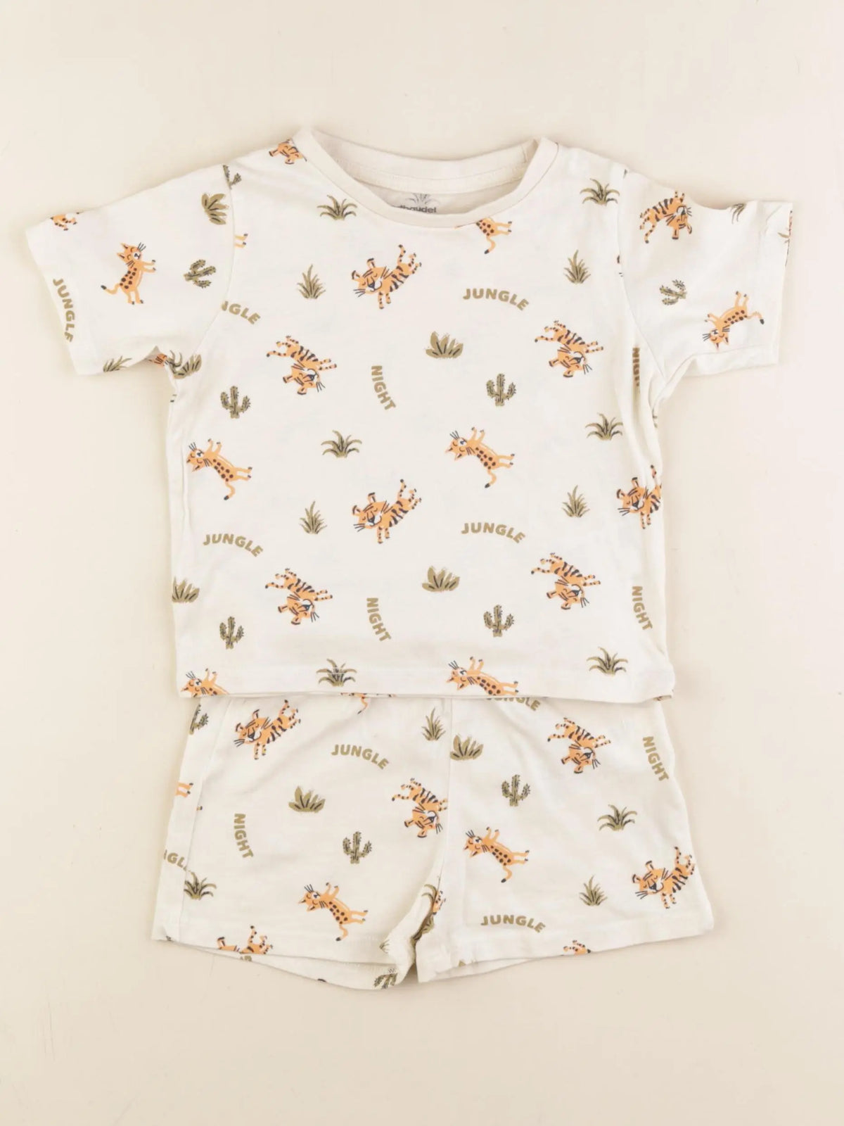 Vertbaudet - pyjama coton beige - 2 ans