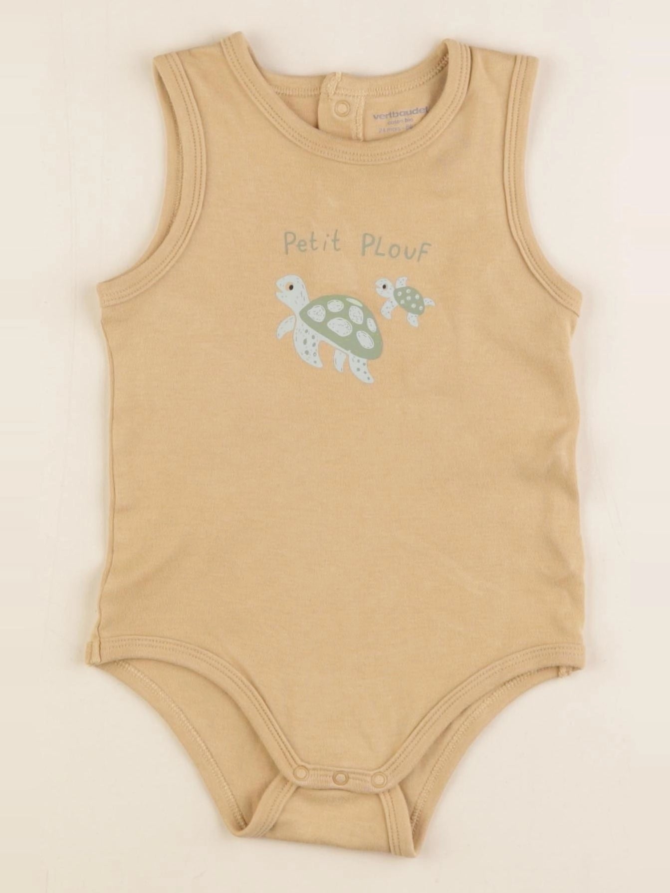 Vertbaudet - body vert - 24 mois