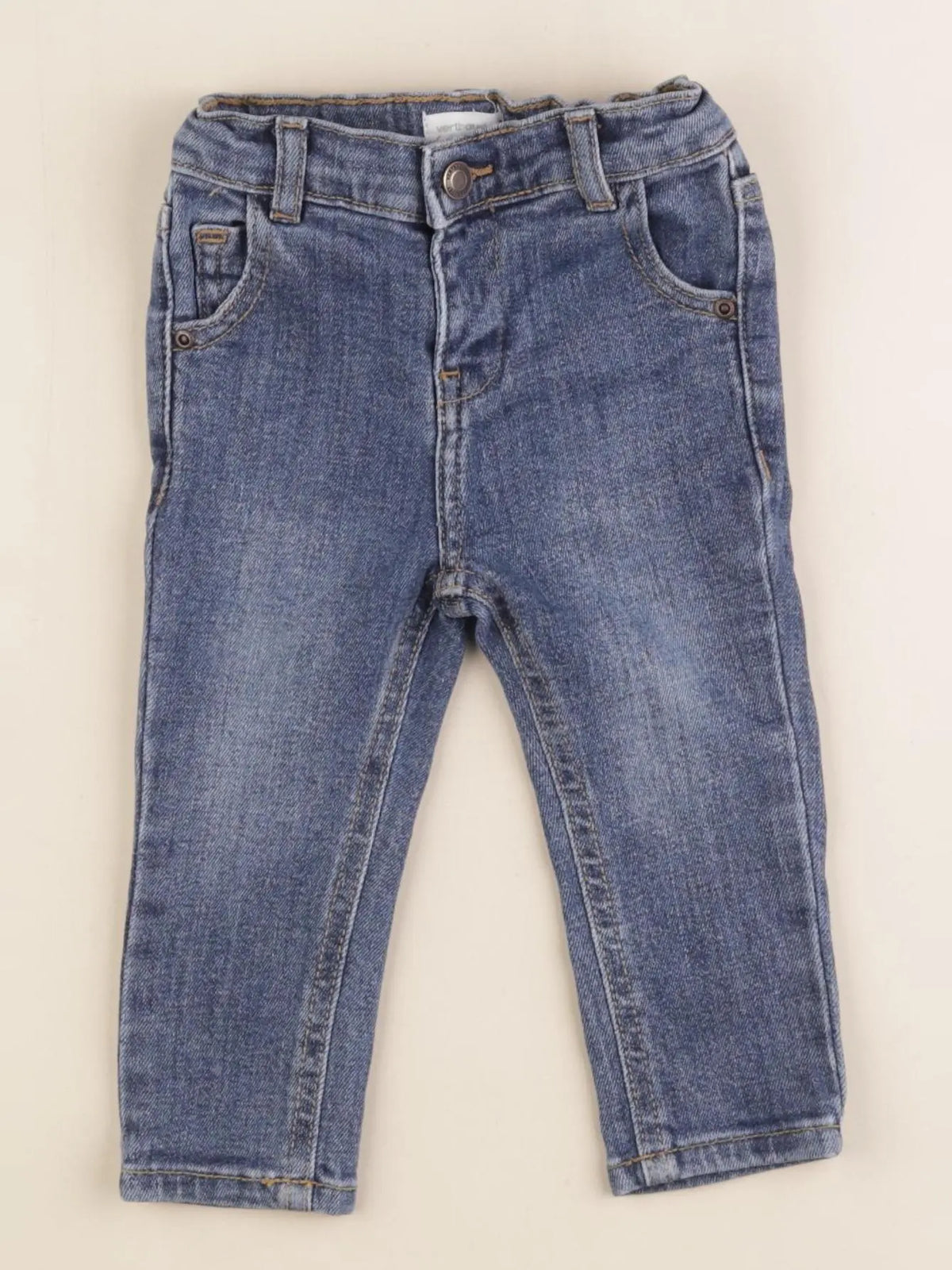 Vertbaudet - jean bleu - 6 mois