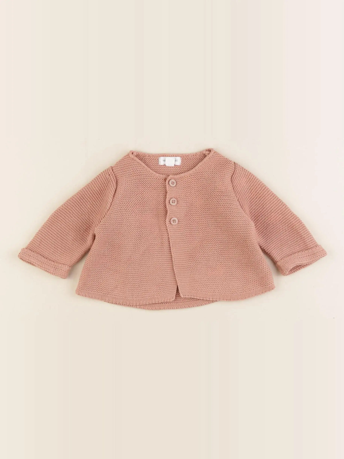 Vertbaudet - gilet rose - 1 mois