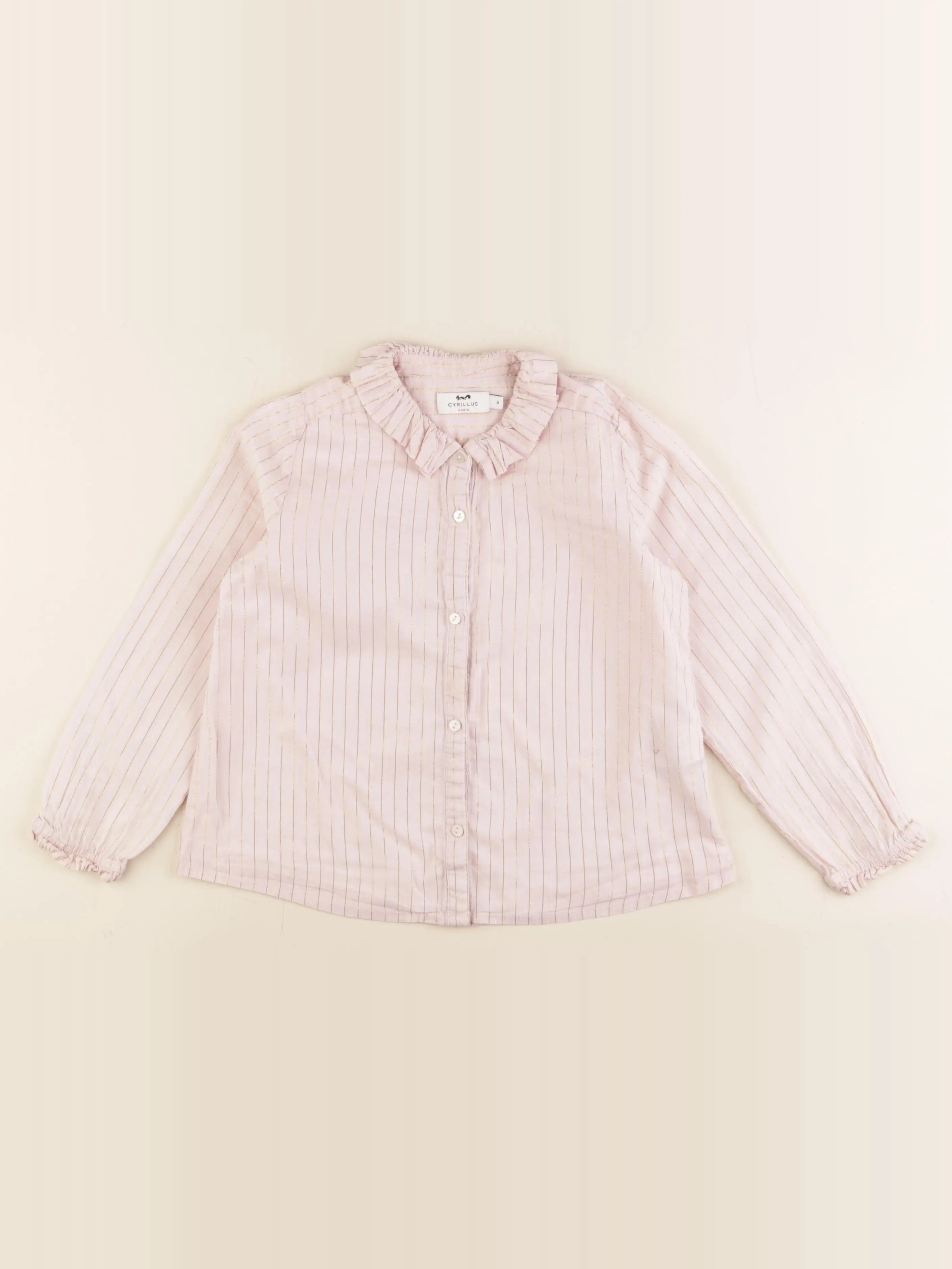 Cyrillus - blouse rose, or - 8 ans