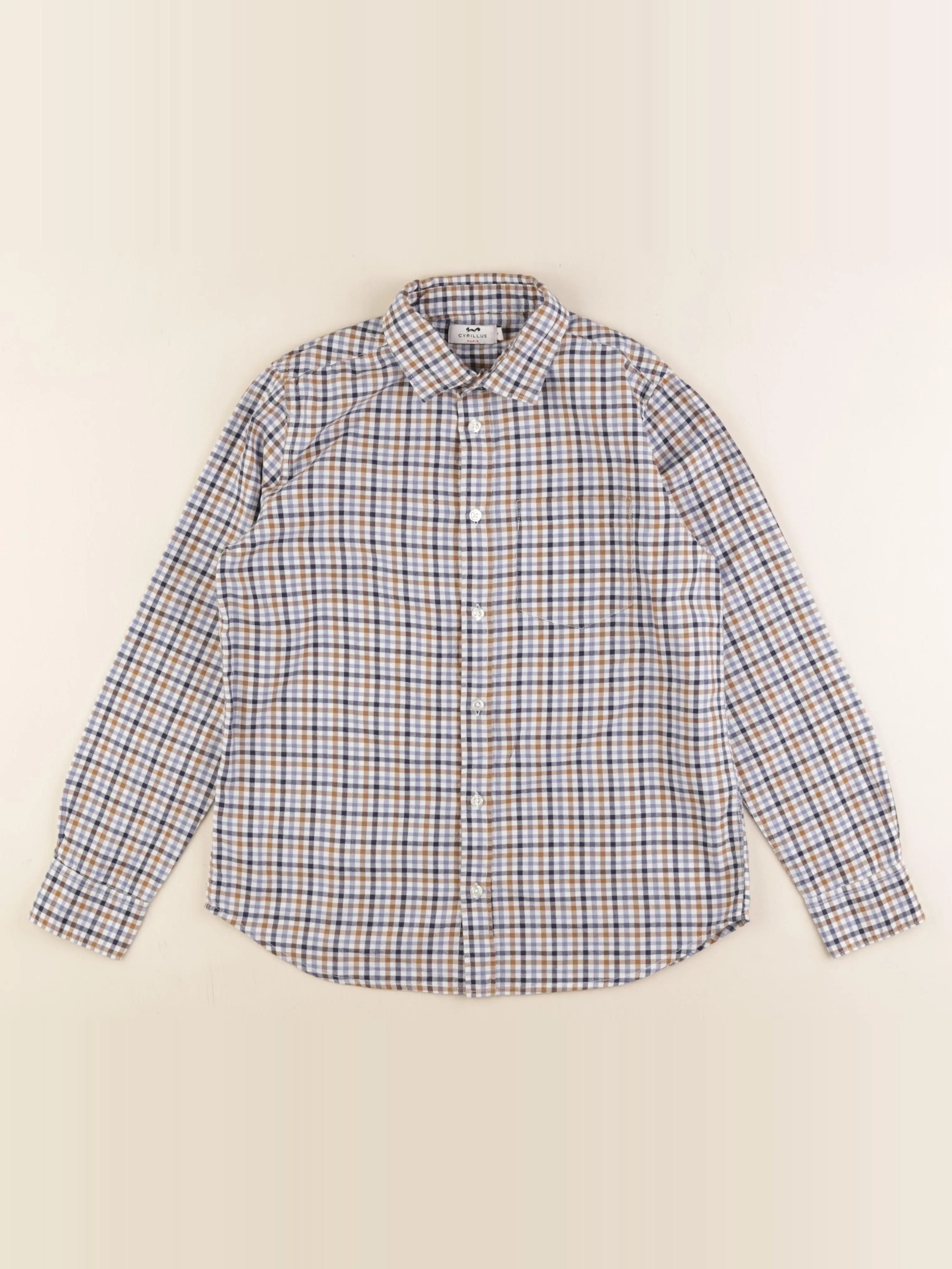 Cyrillus - chemise coton multicolore - 12 ans