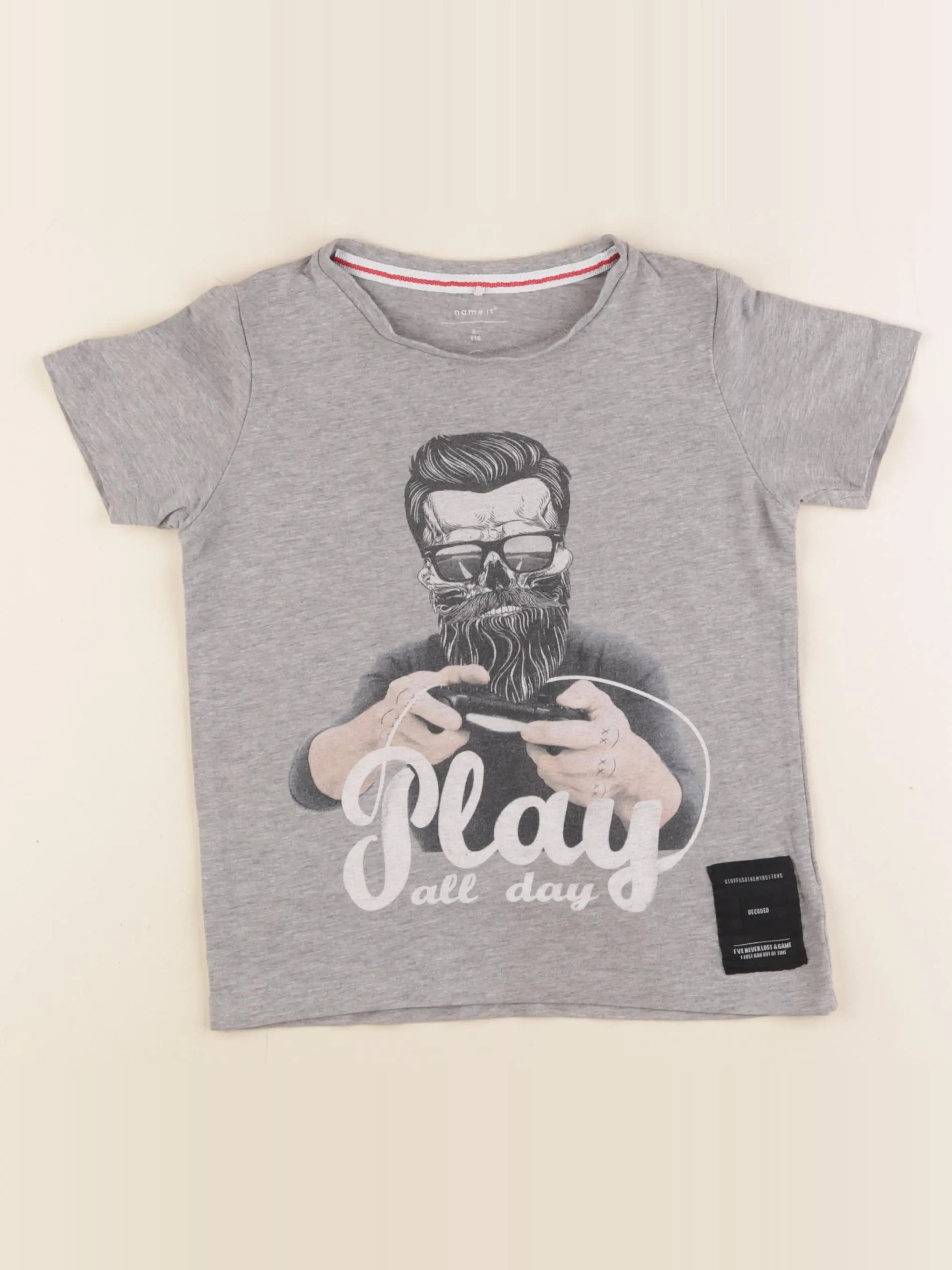 Name it - tee-shirt gris - 6 ans