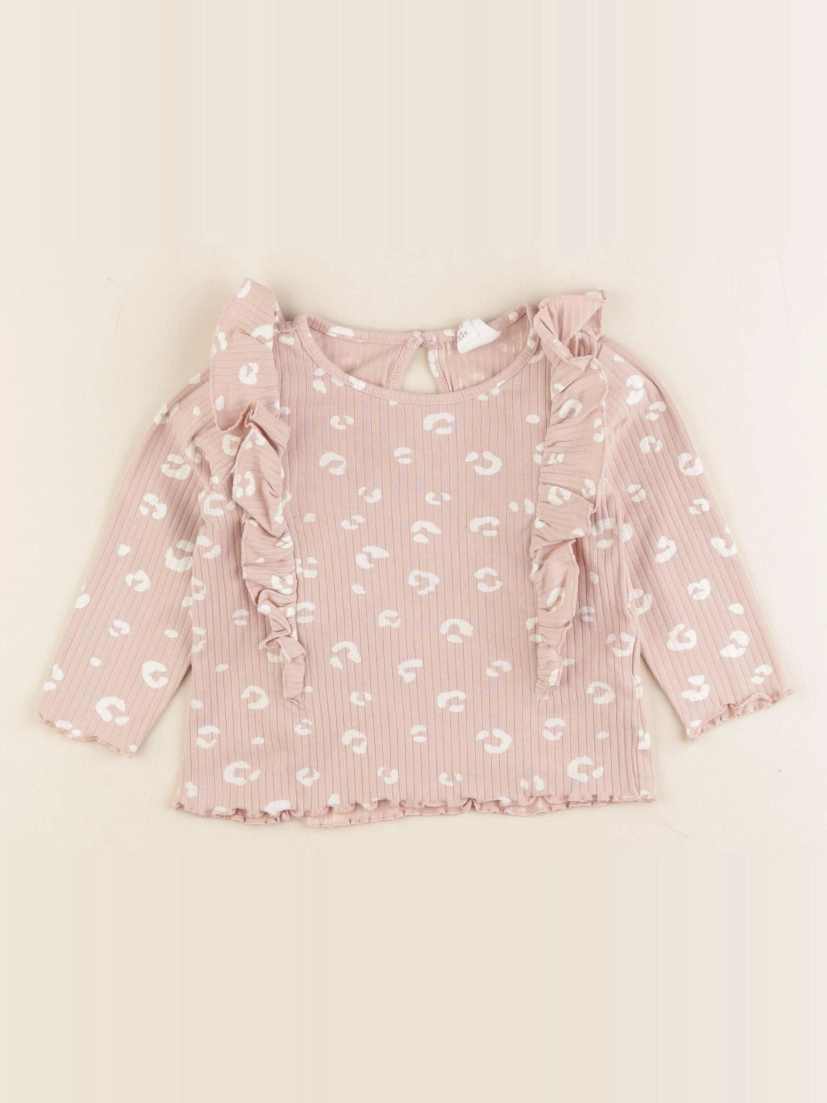 H&M - tee-shirt rose - 4/6 mois