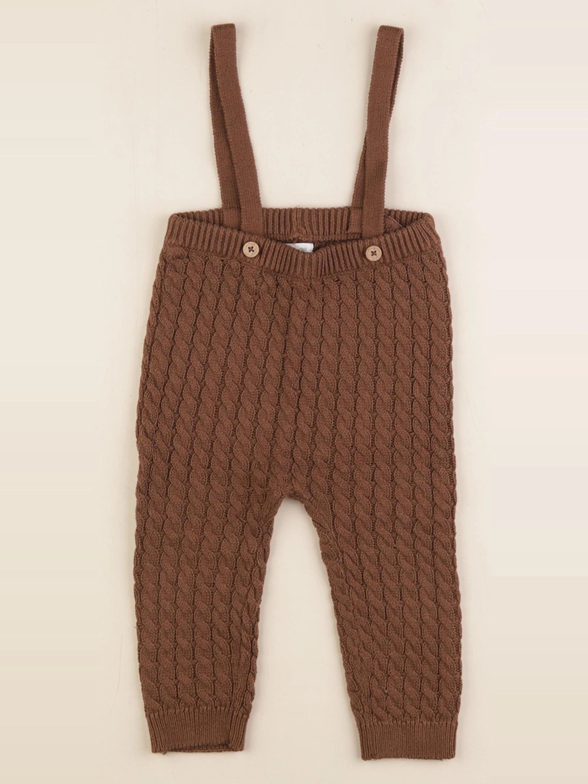 Vertbaudet - pantalon marron - 18 mois