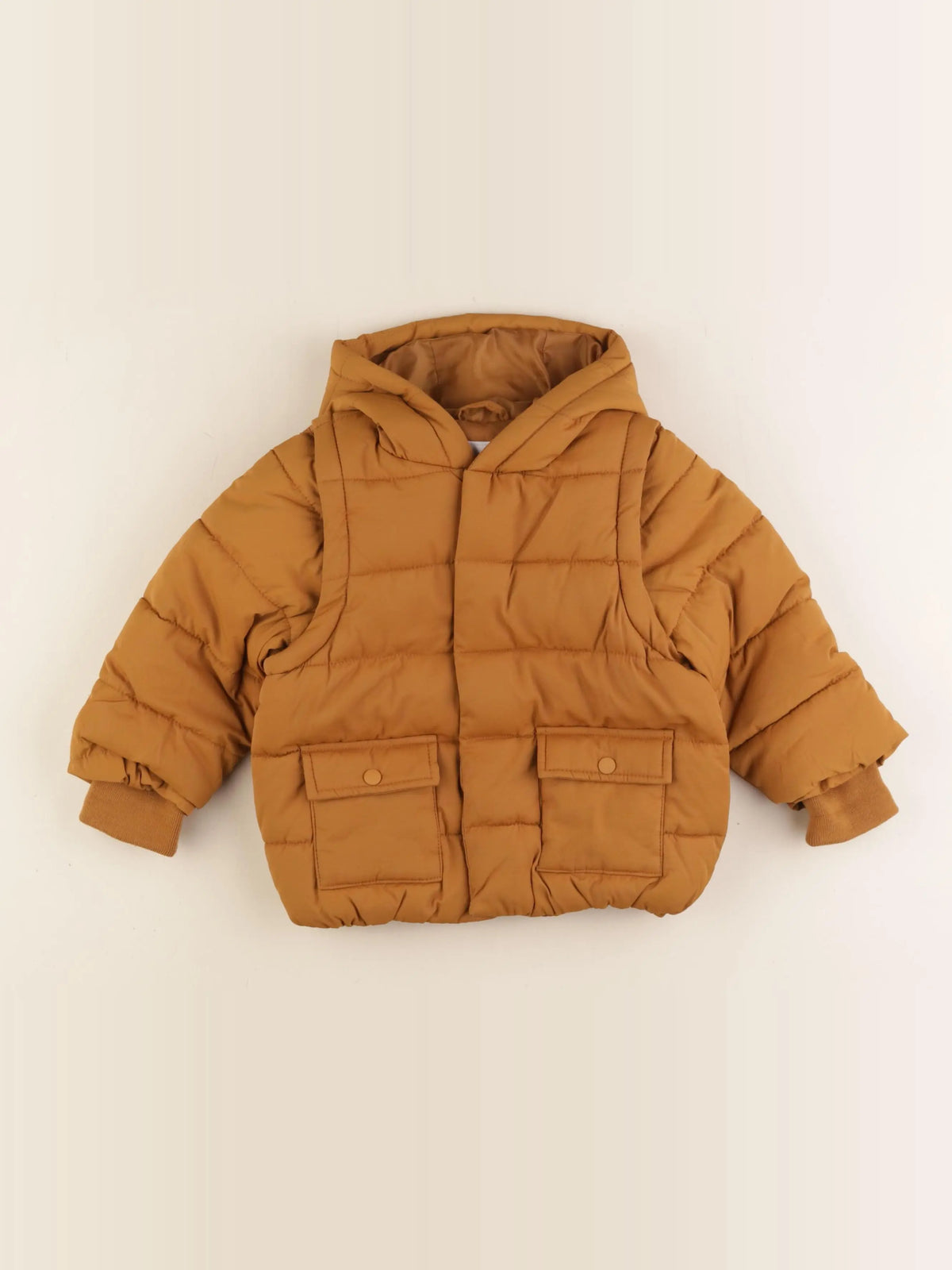 Vertbaudet - doudoune jaune - 18 mois