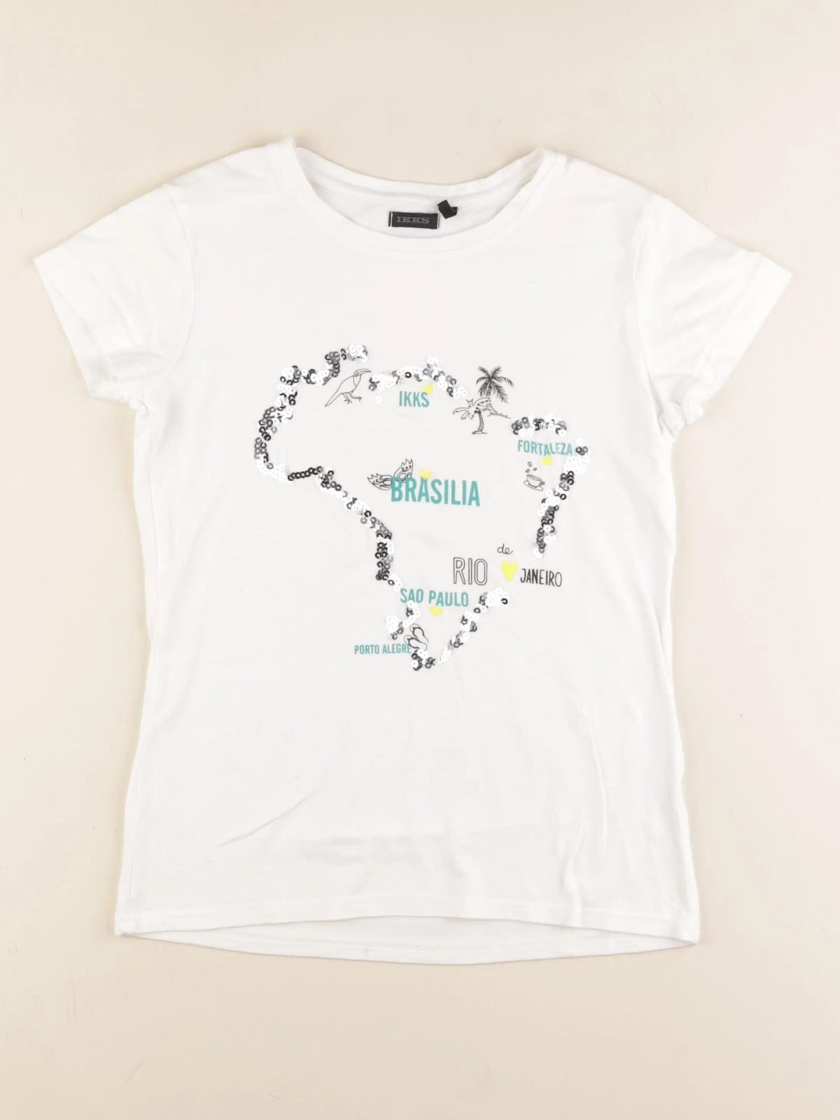 IKKS - tee-shirt blanc - 12 ans