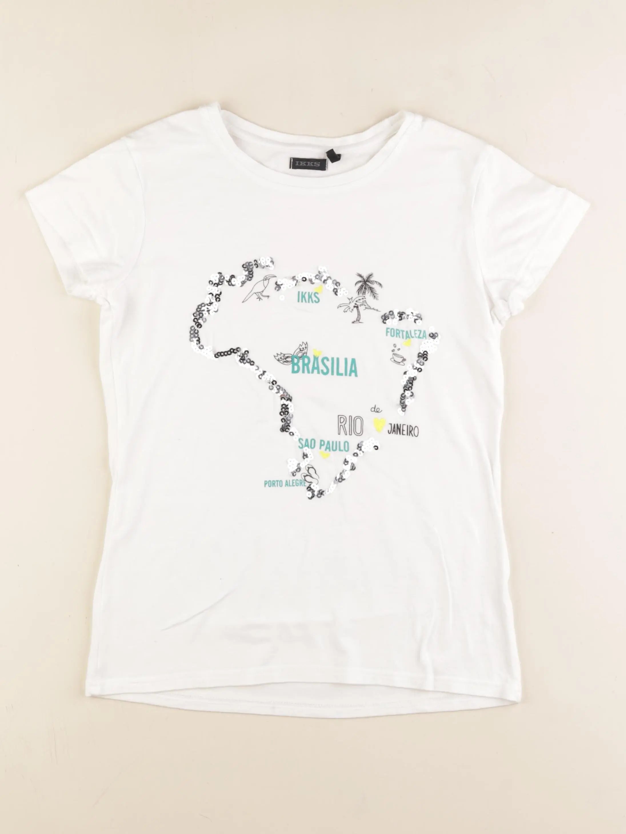 IKKS - tee-shirt blanc - 12 ans