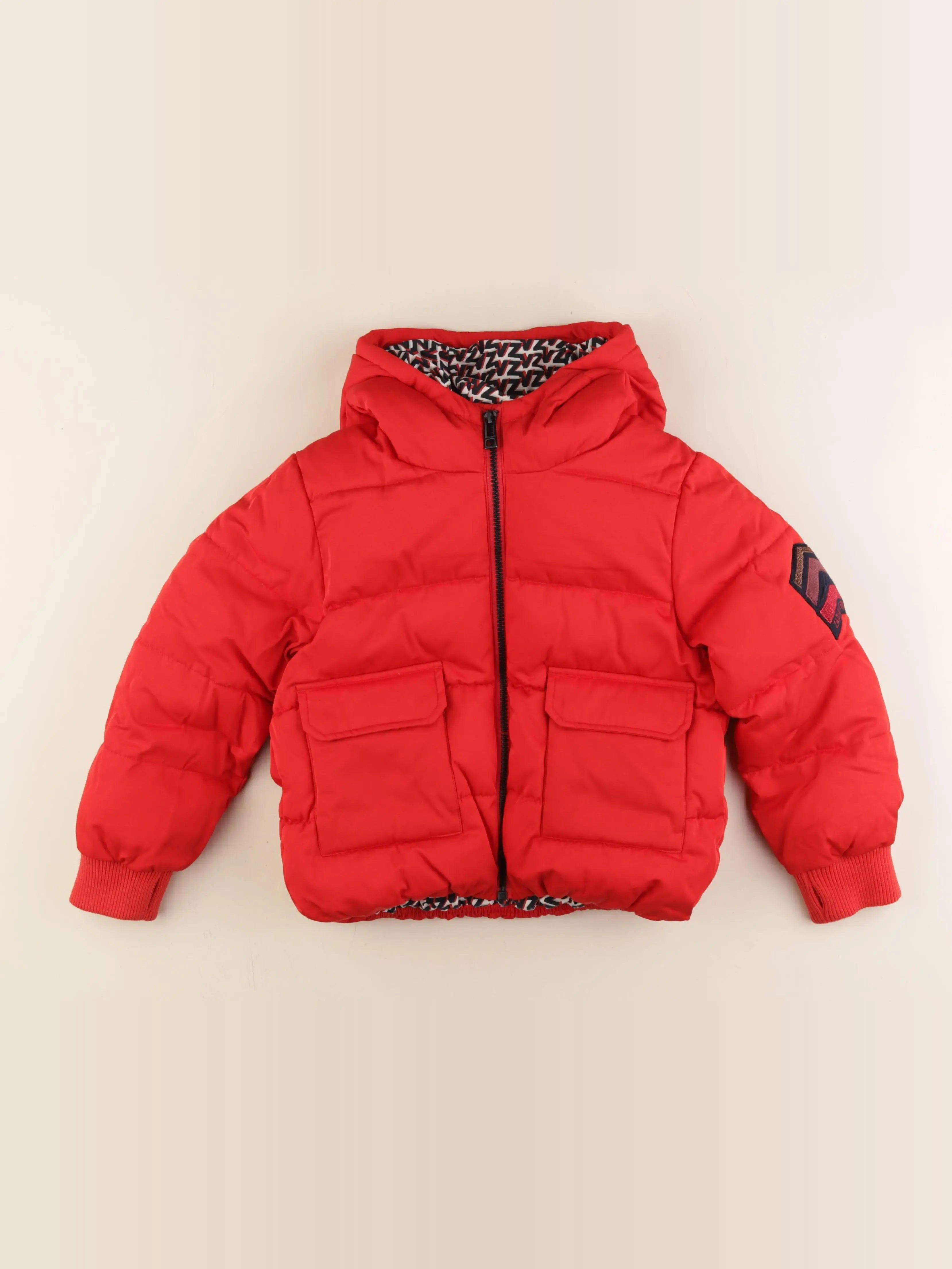 Zadig & Voltaire - manteau rouge - 8 ans