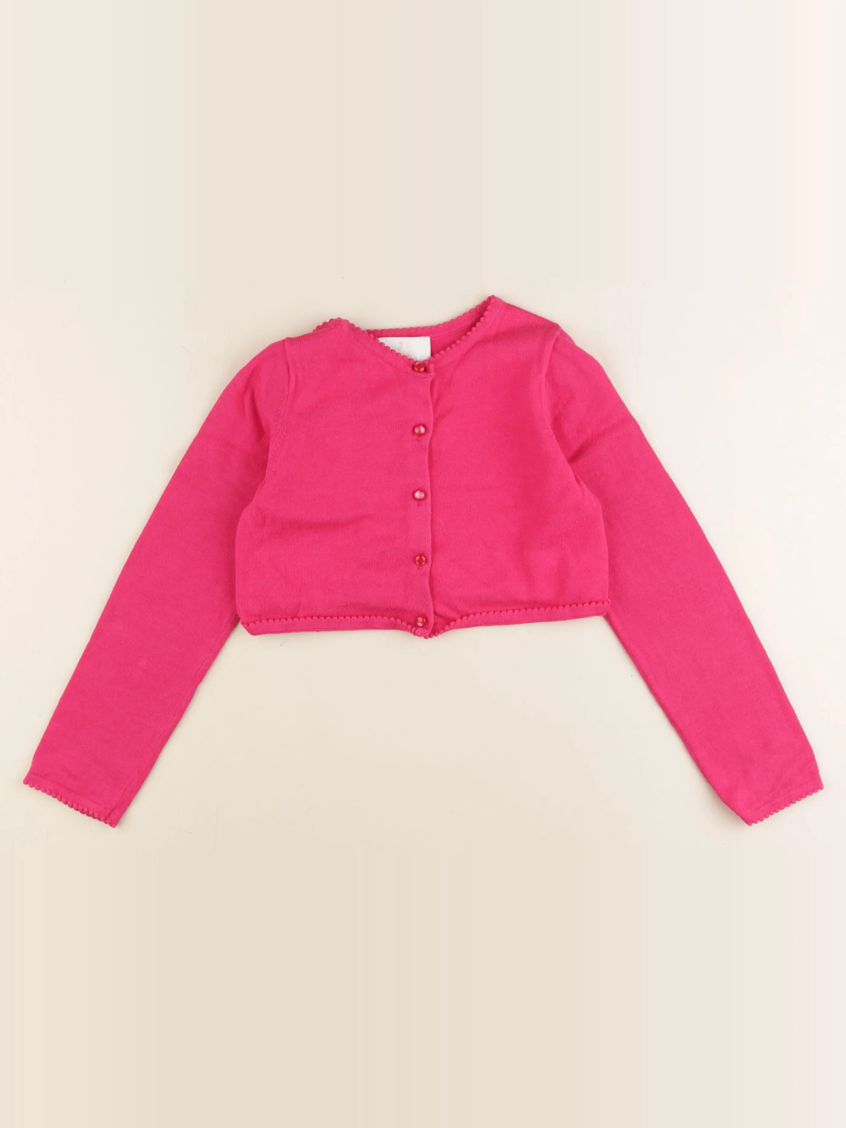 Jacadi - gilet rose - 8 ans