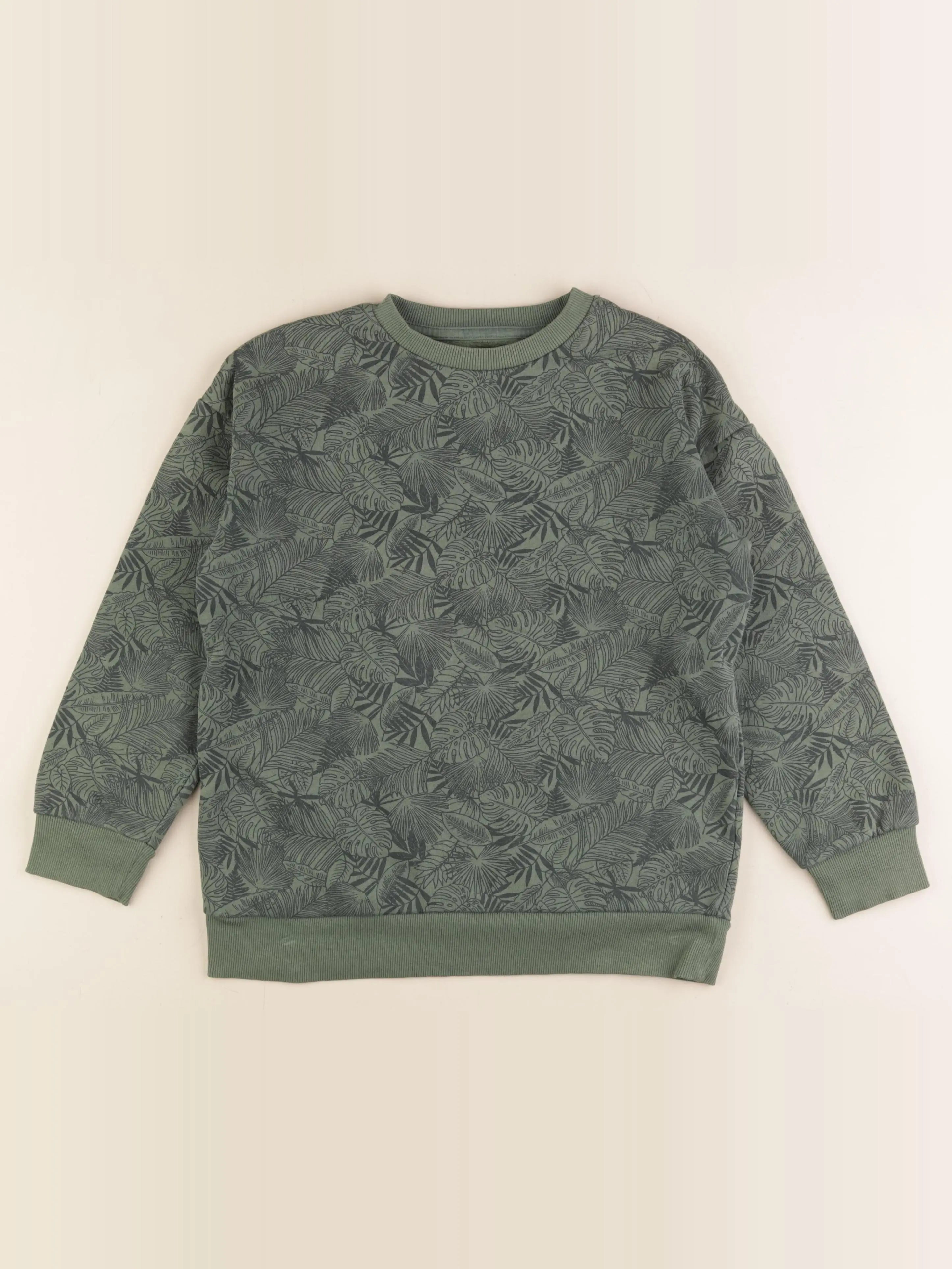 Vertbaudet - sweat vert - 10 ans
