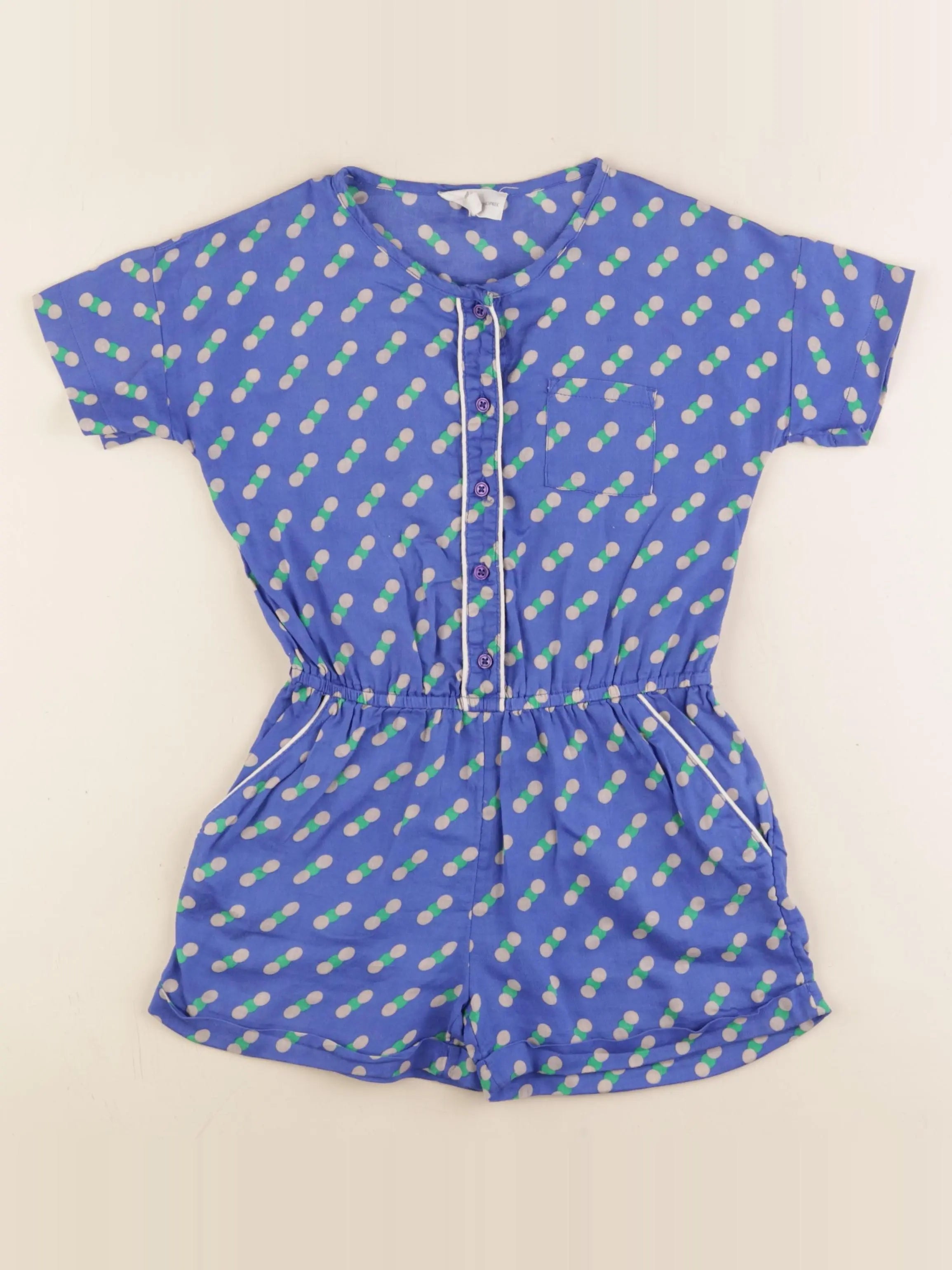 Monoprix - combinaison bleu - 5/6 ans