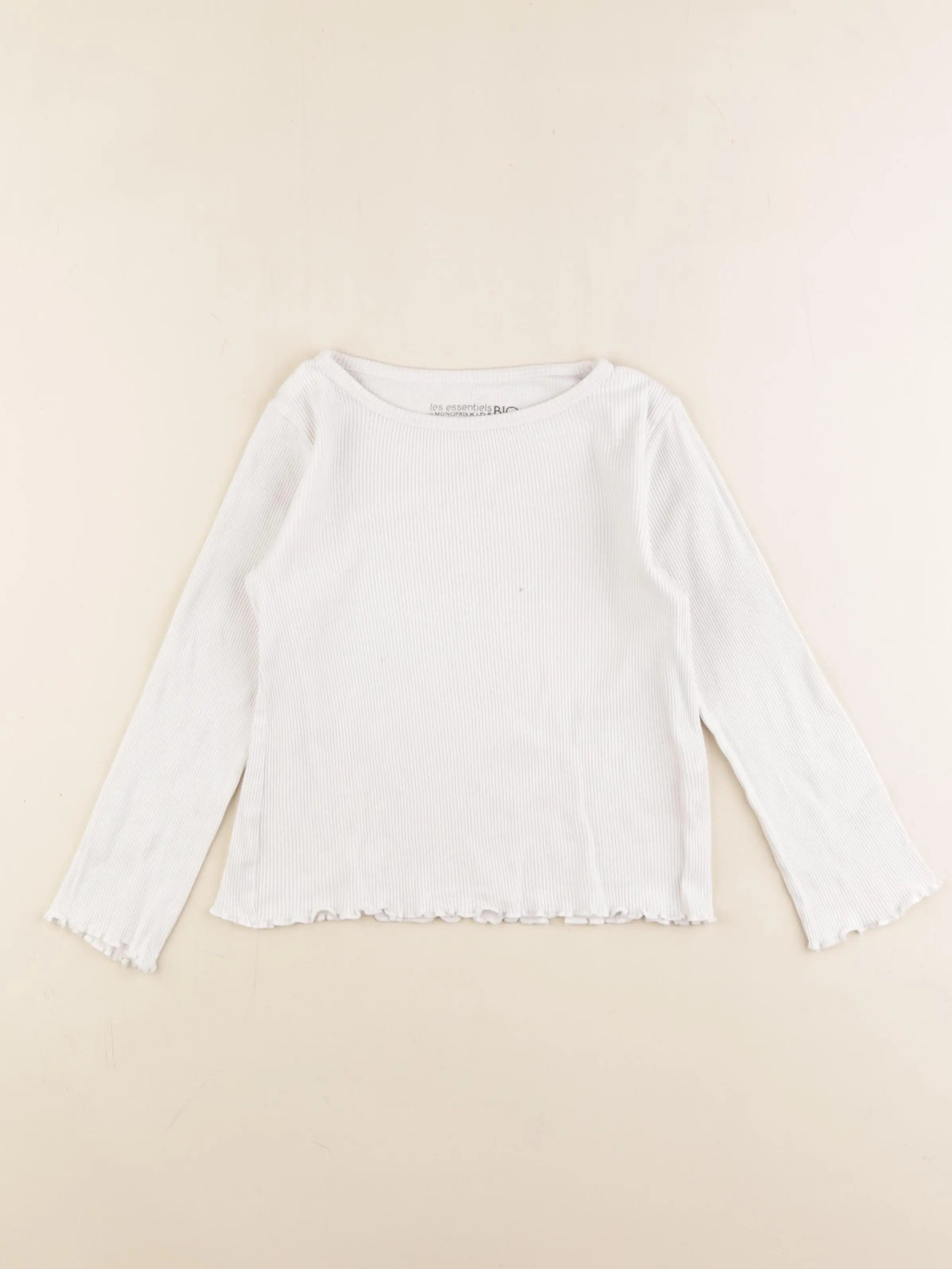 Monoprix - tee-shirt blanc - 6 ans