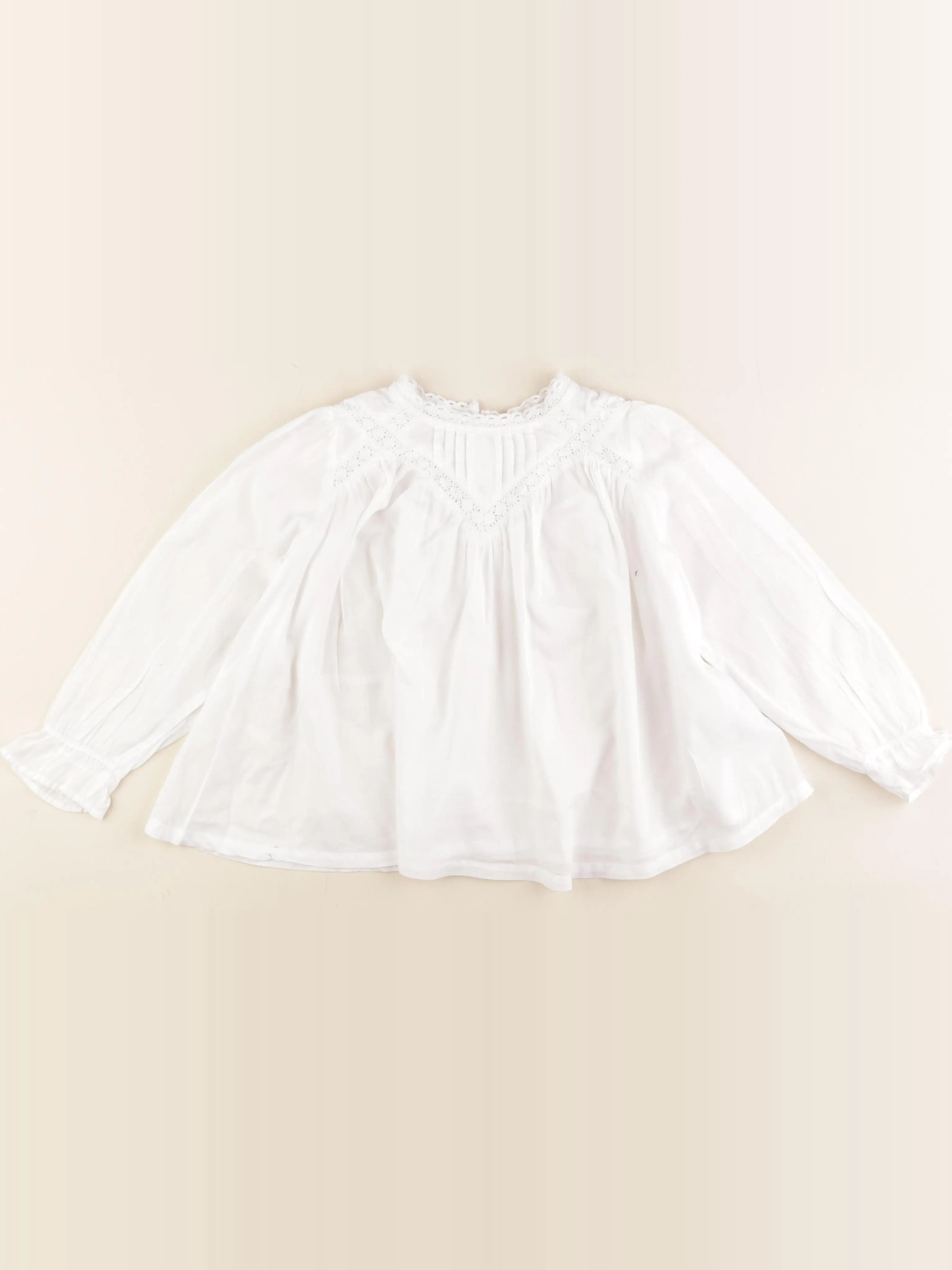 Monoprix - blouse blanc - 6 ans