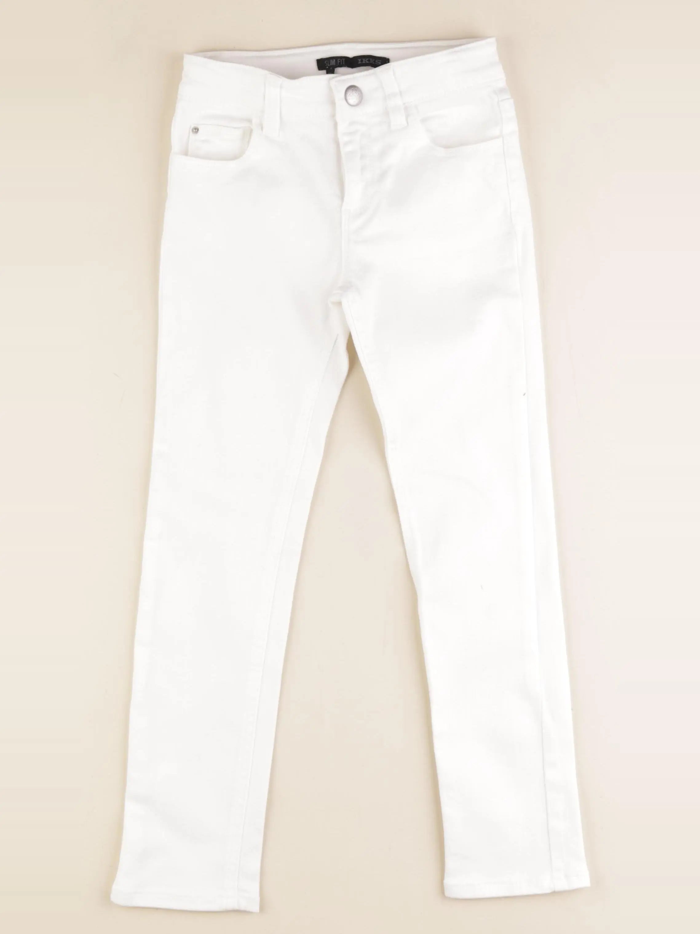 IKKS - jean blanc - 7 ans