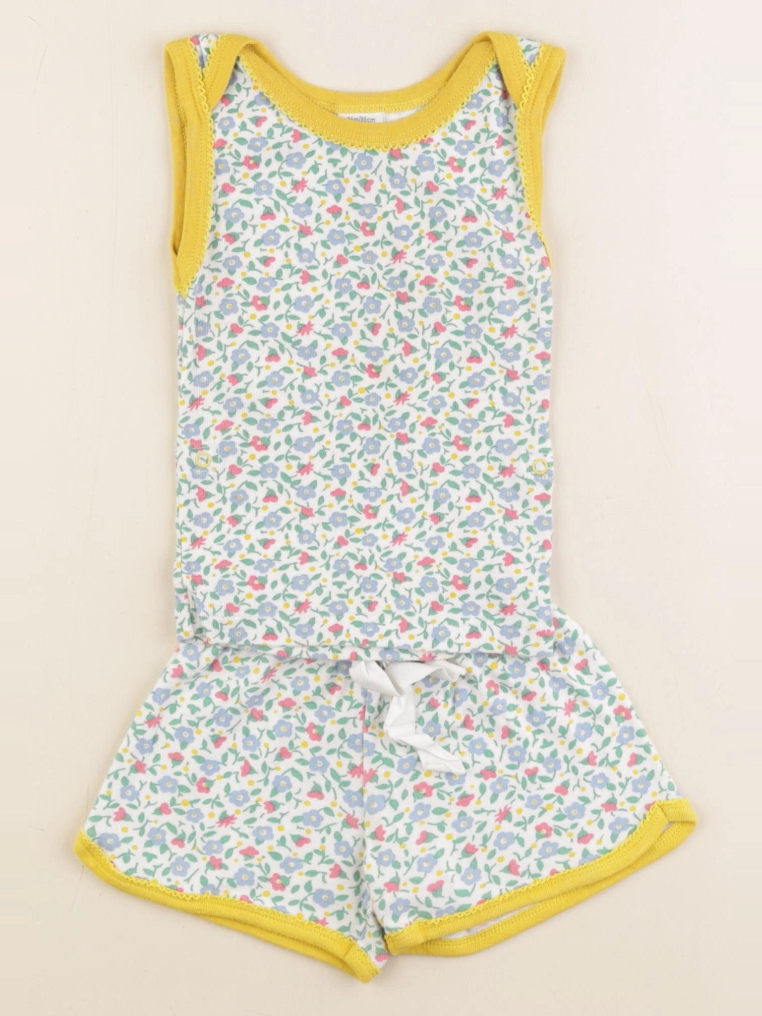 Petit Bateau - pyjama coton jaune - 24 mois
