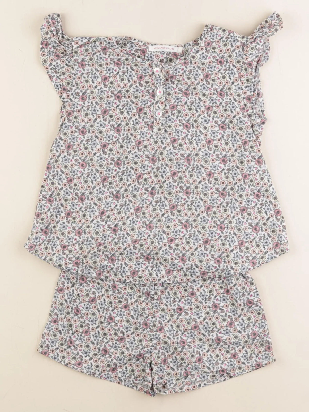 Monoprix - pyjama coton multicolore - 4 ans