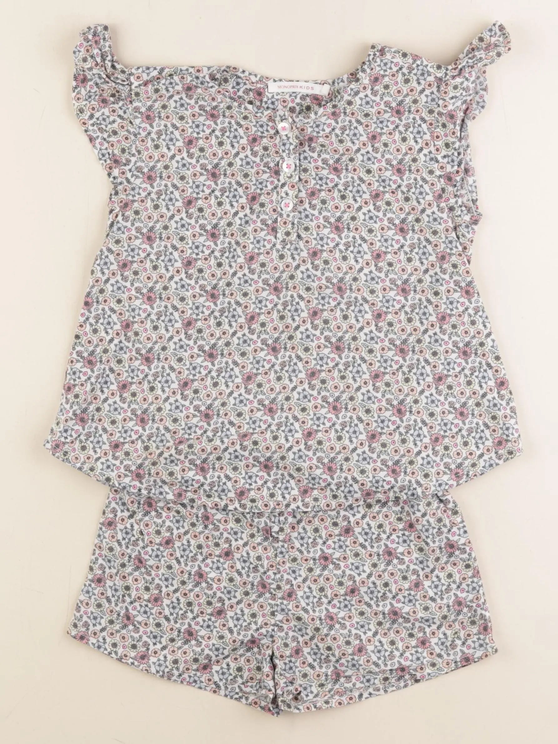 Monoprix - pyjama coton multicolore - 4 ans