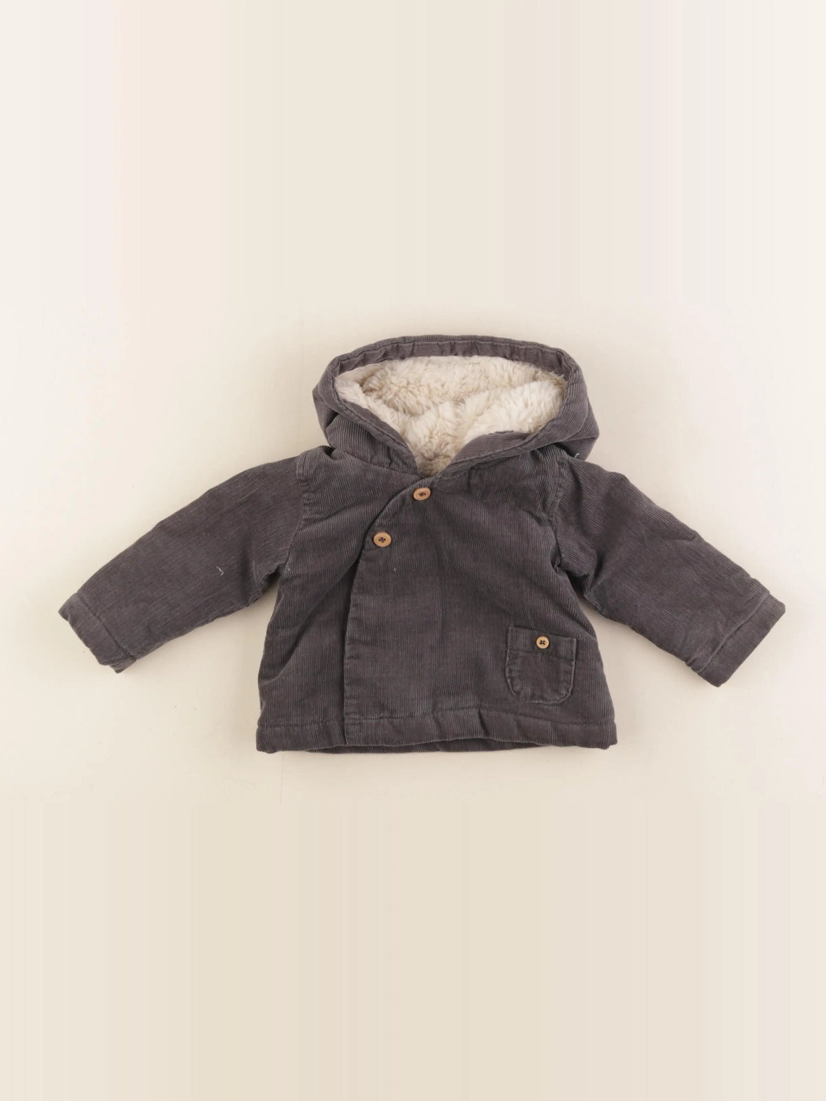 Zara - manteau gris - 1/3 mois