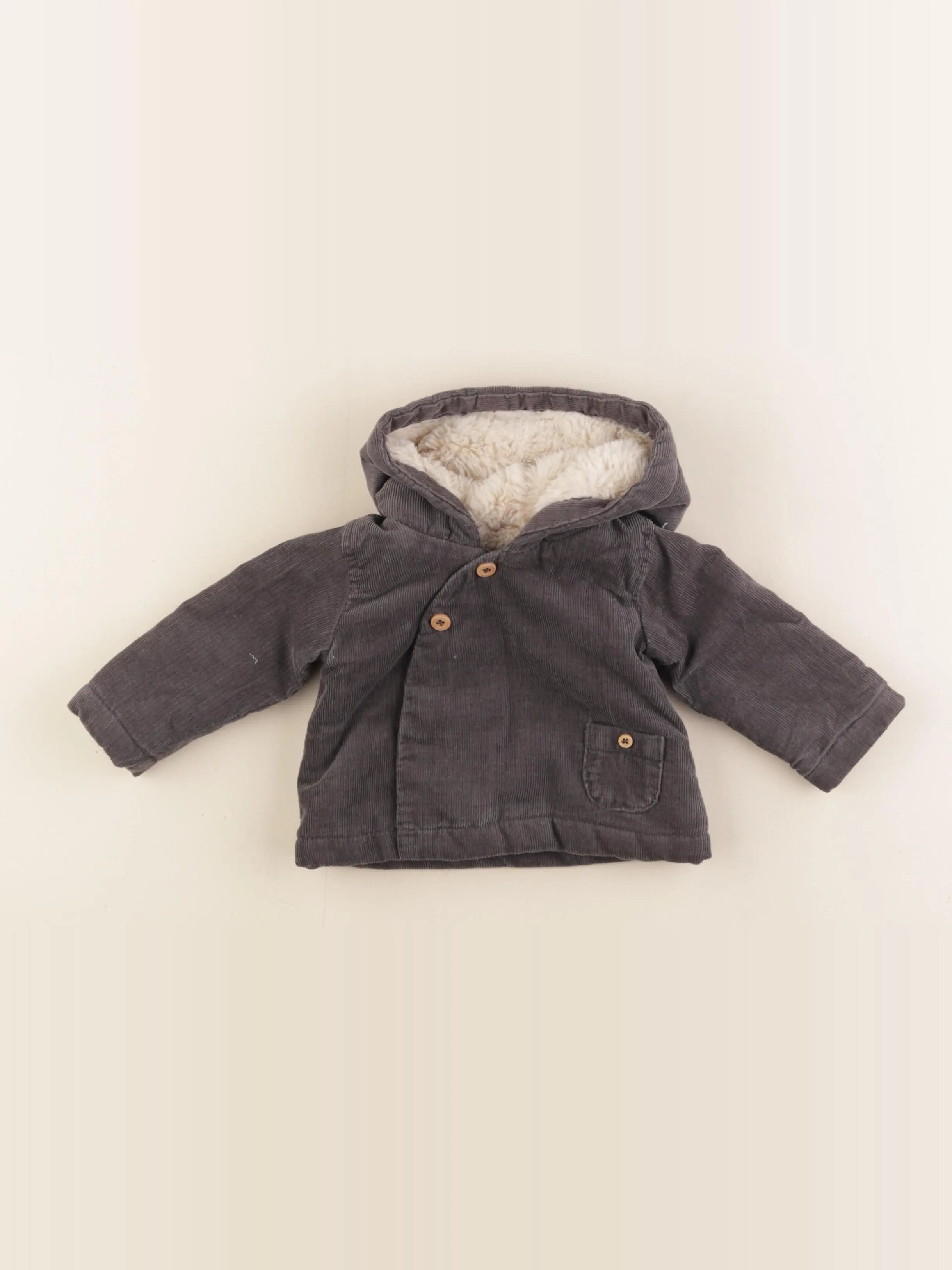 Zara - manteau gris - 1/3 mois