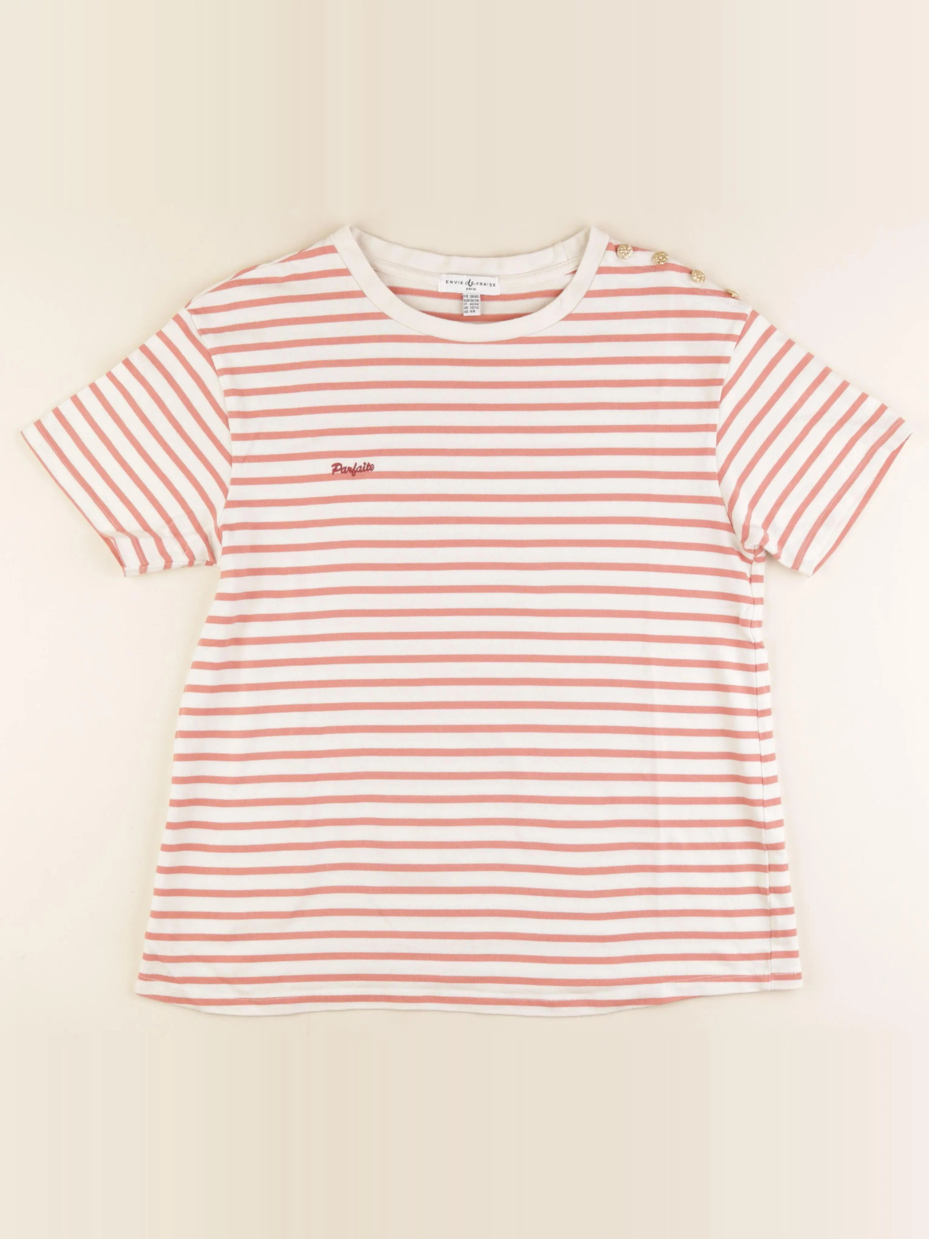 Envie de fraise - tee-shirt grossesse rose - 38 à 40