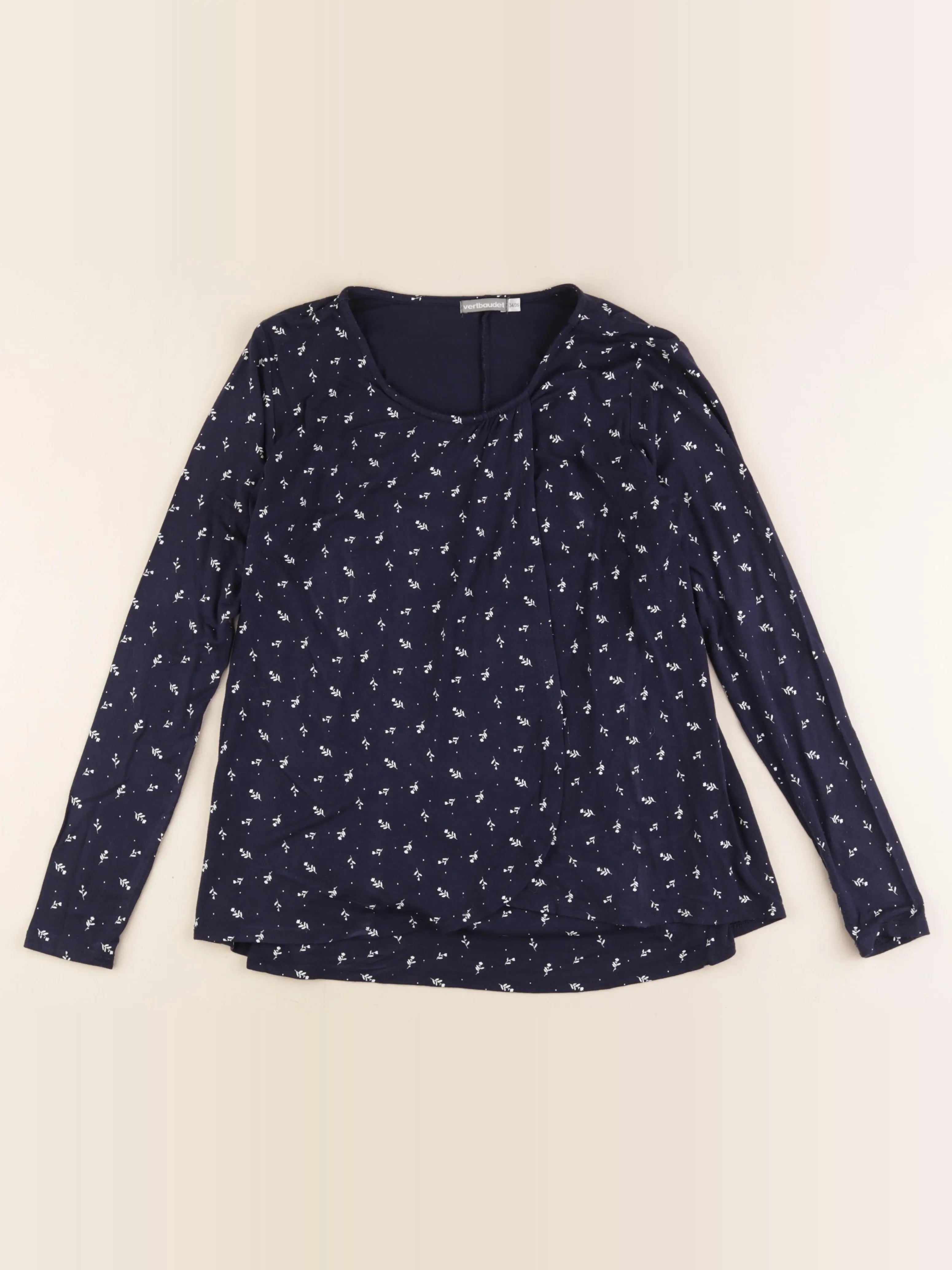 Vertbaudet - tee-shirt grossesse bleu - 34 à 36