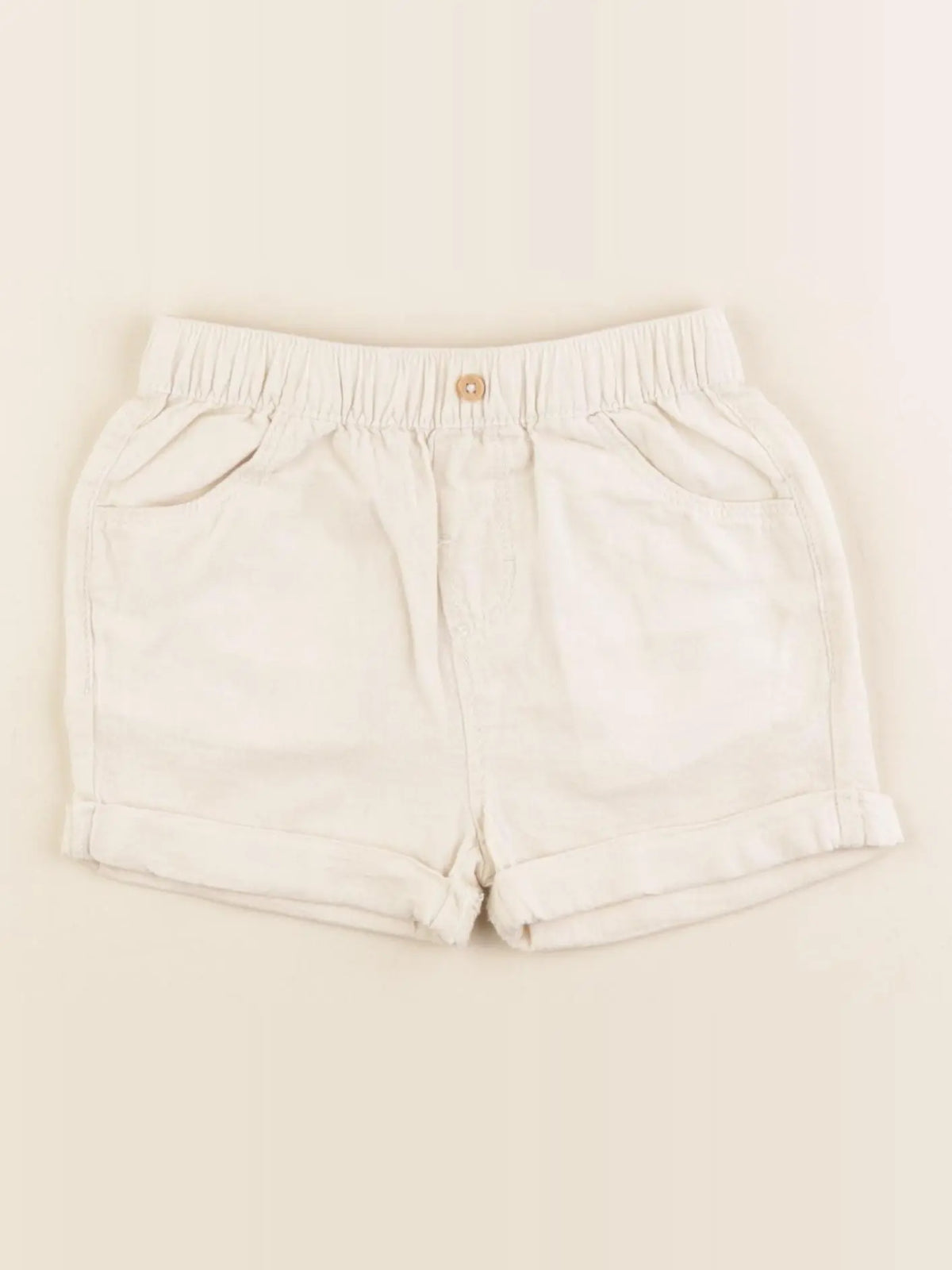 Vertbaudet - short beige - 24 mois