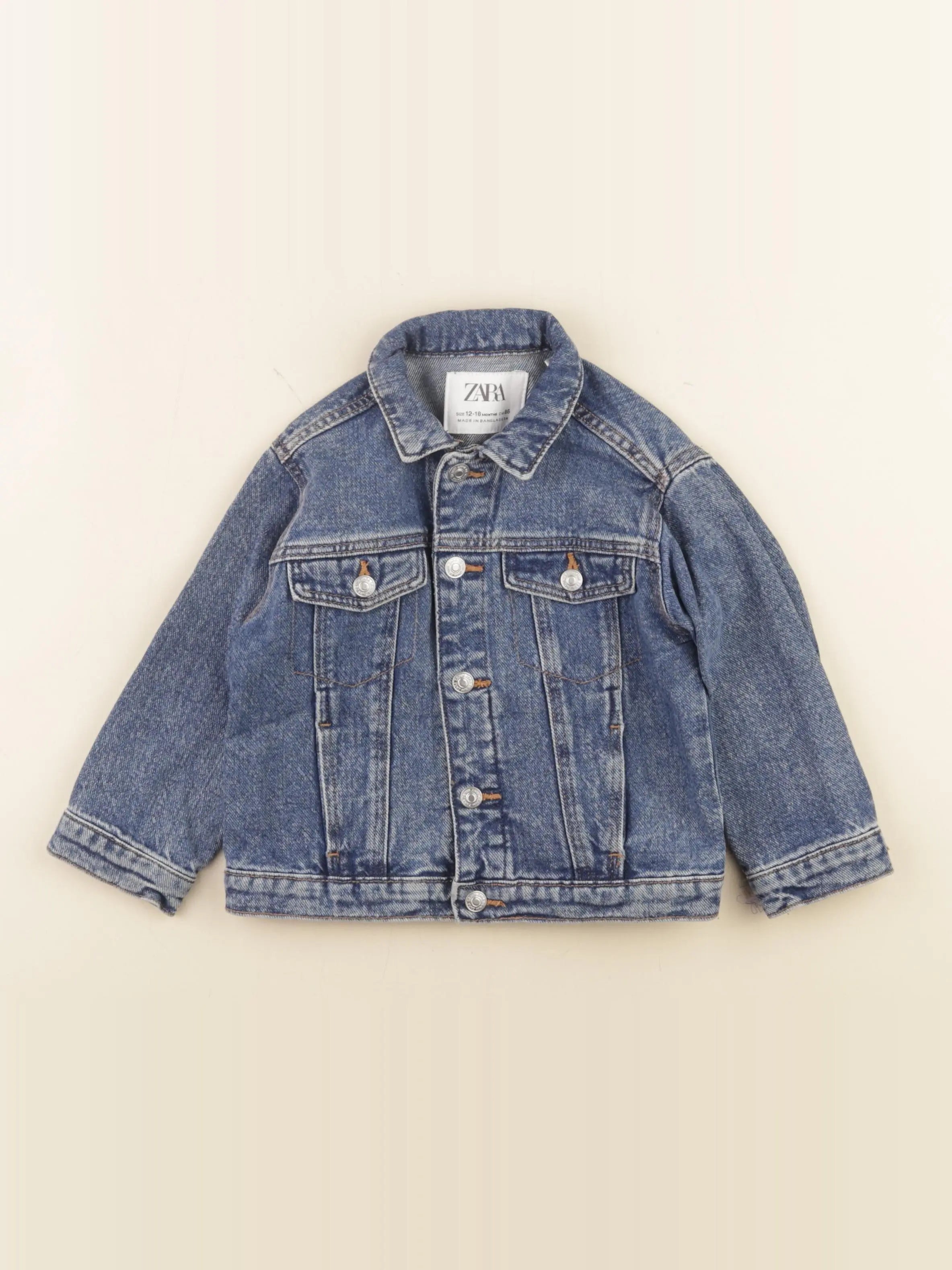 Zara - veste bleu - 12/18 mois