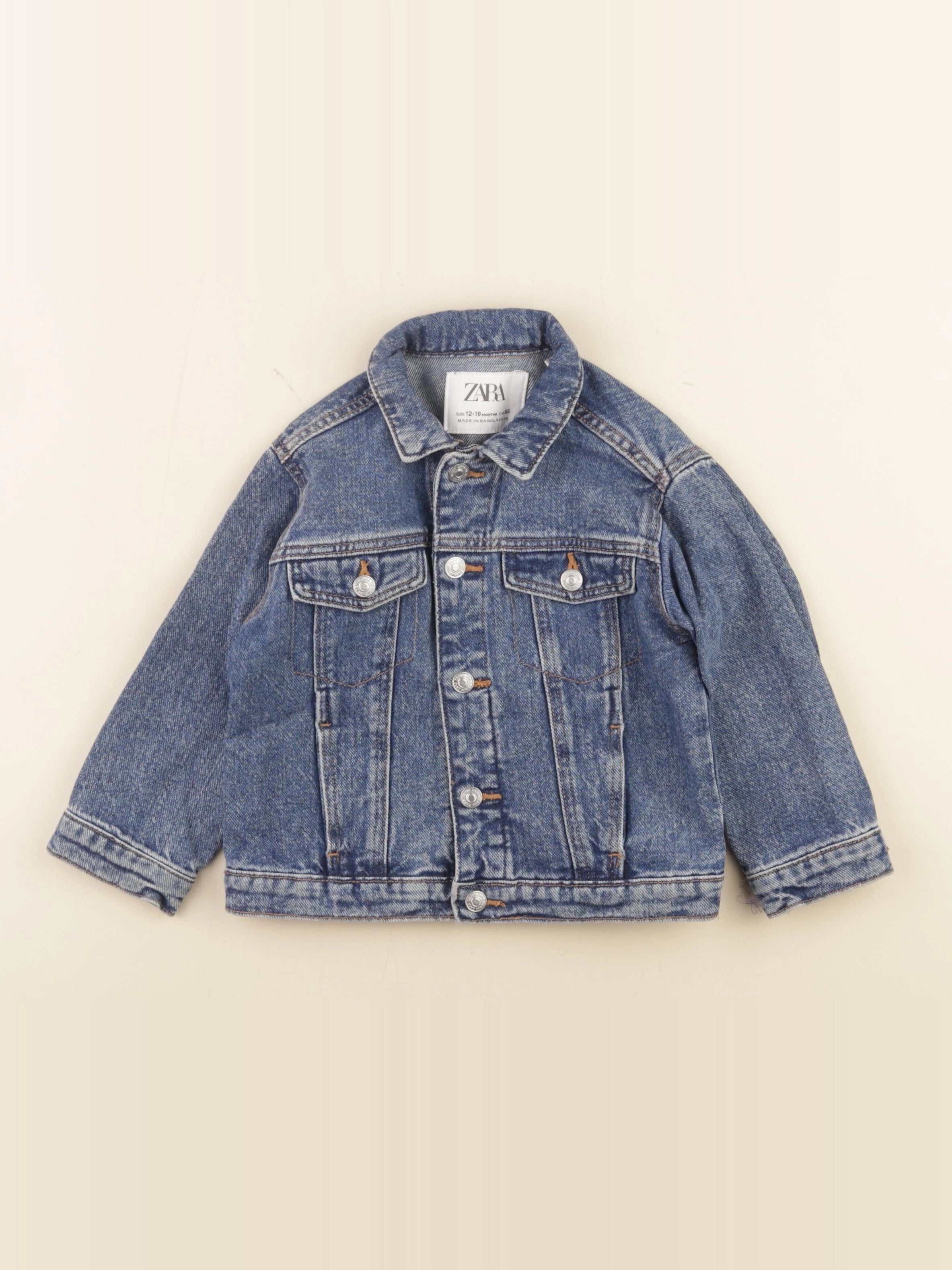 Zara - veste bleu - 12/18 mois