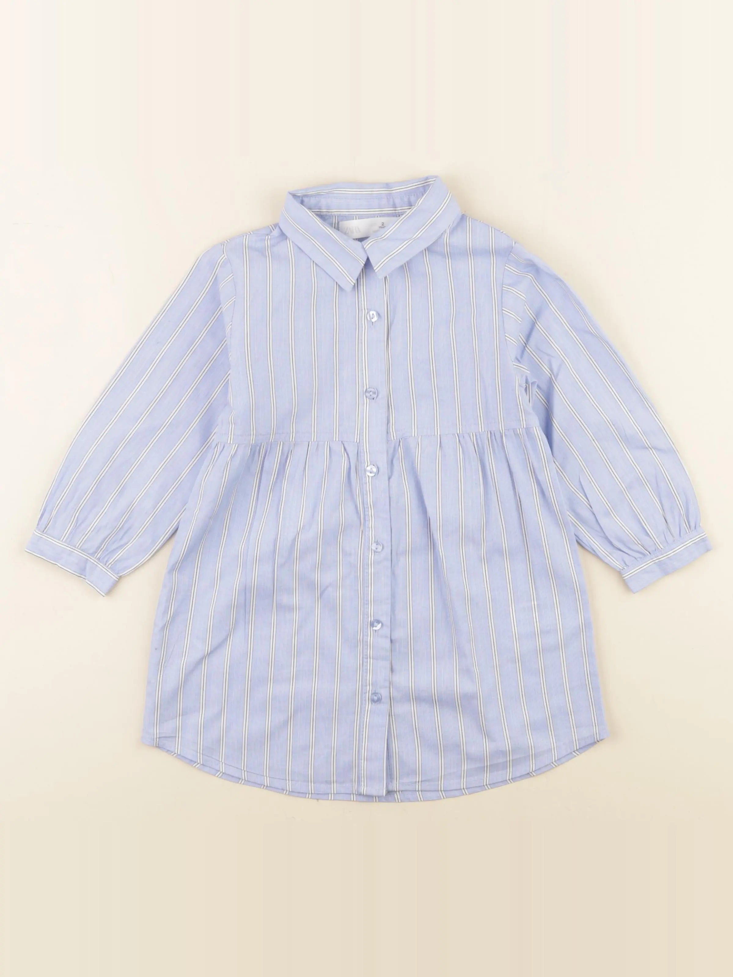 Zara - robe bleu - 2 ans