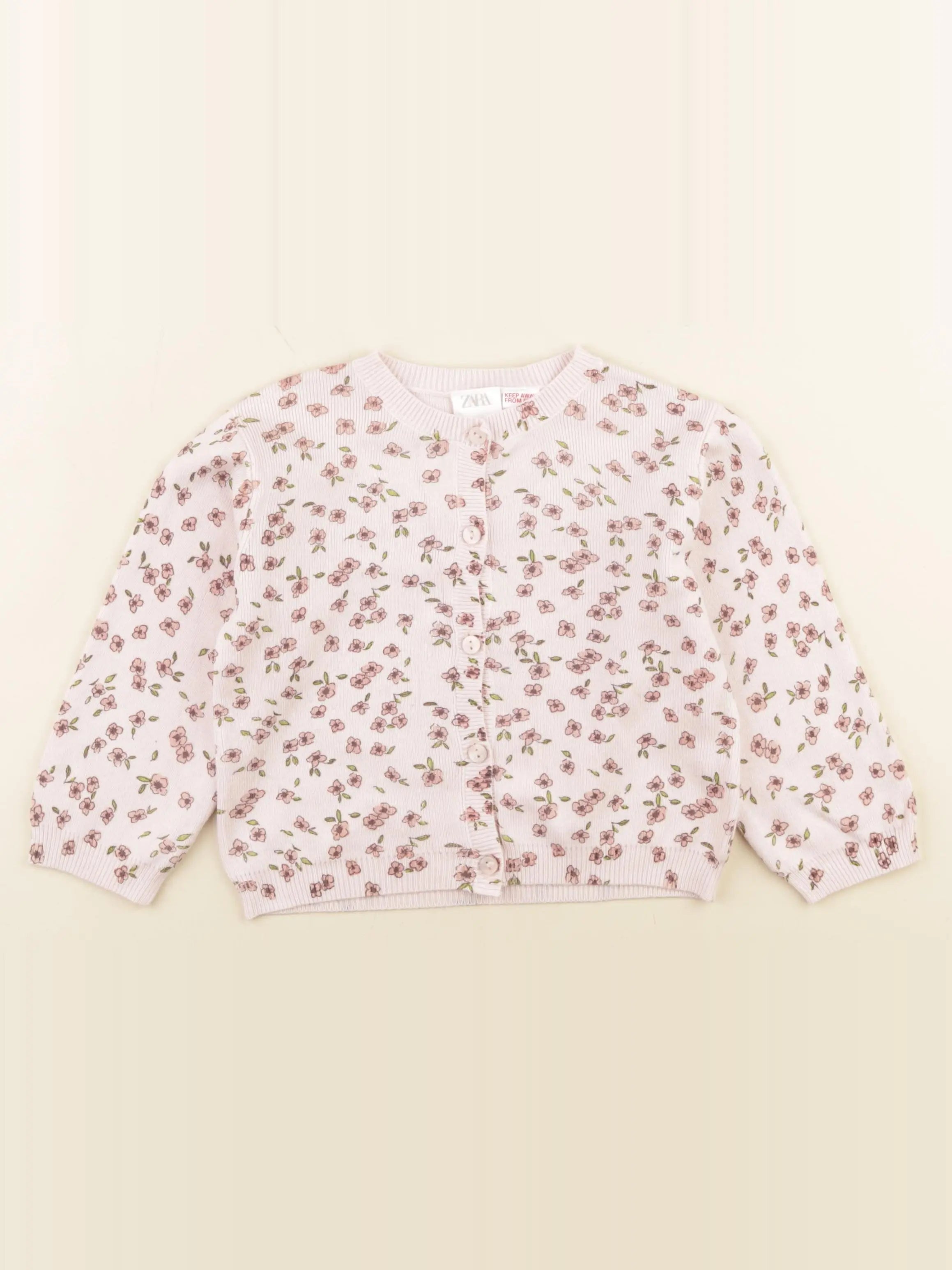 Zara - gilet rose - 2 ans