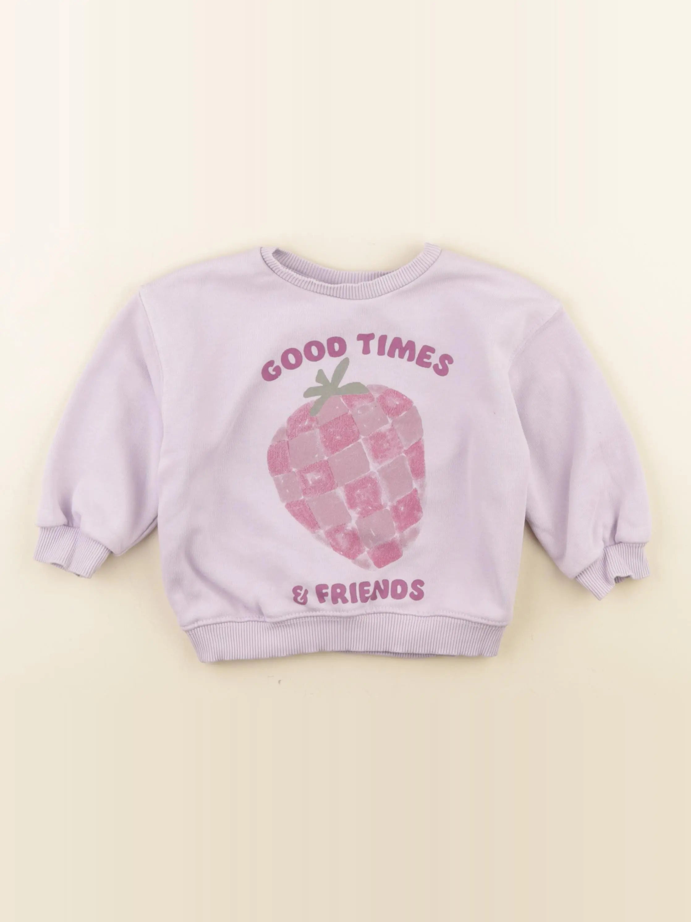 Zara - sweat violet - 18/24 mois