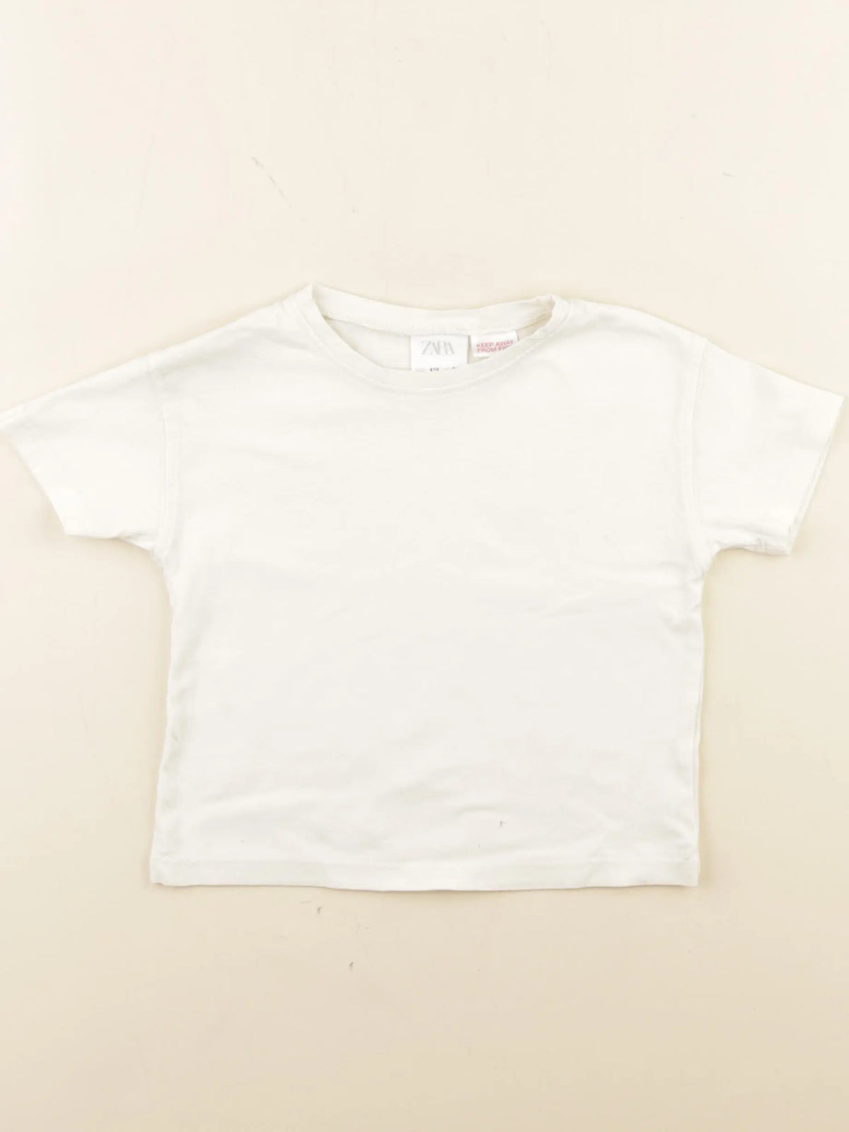 Zara - tee-shirt beige - 18 mois