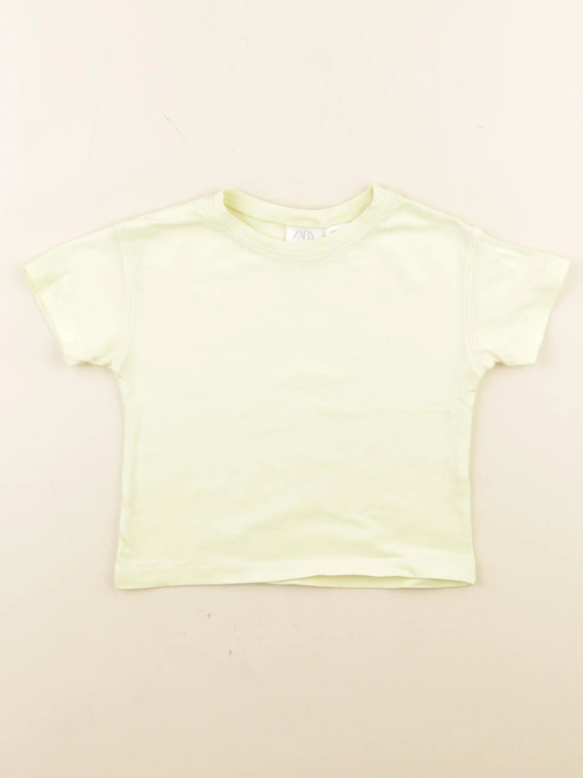 Zara - tee-shirt jaune - 18 mois