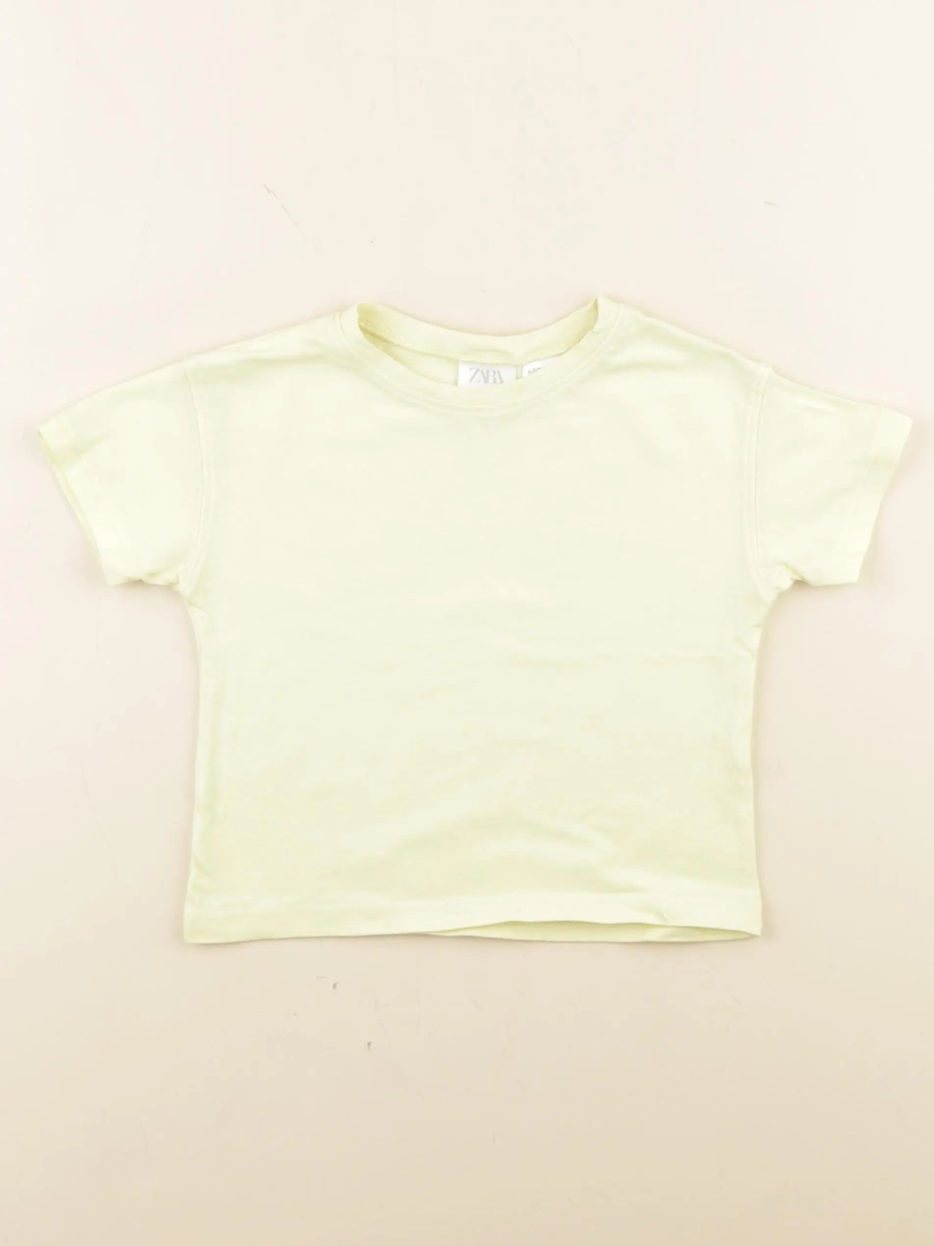 Zara - tee-shirt jaune - 18 mois