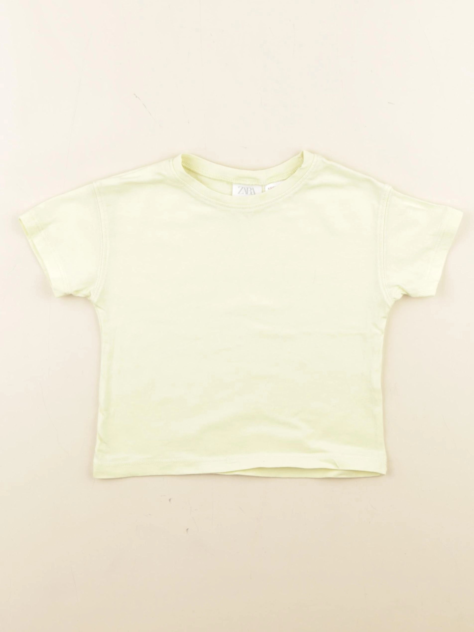 Zara - tee-shirt jaune - 18 mois