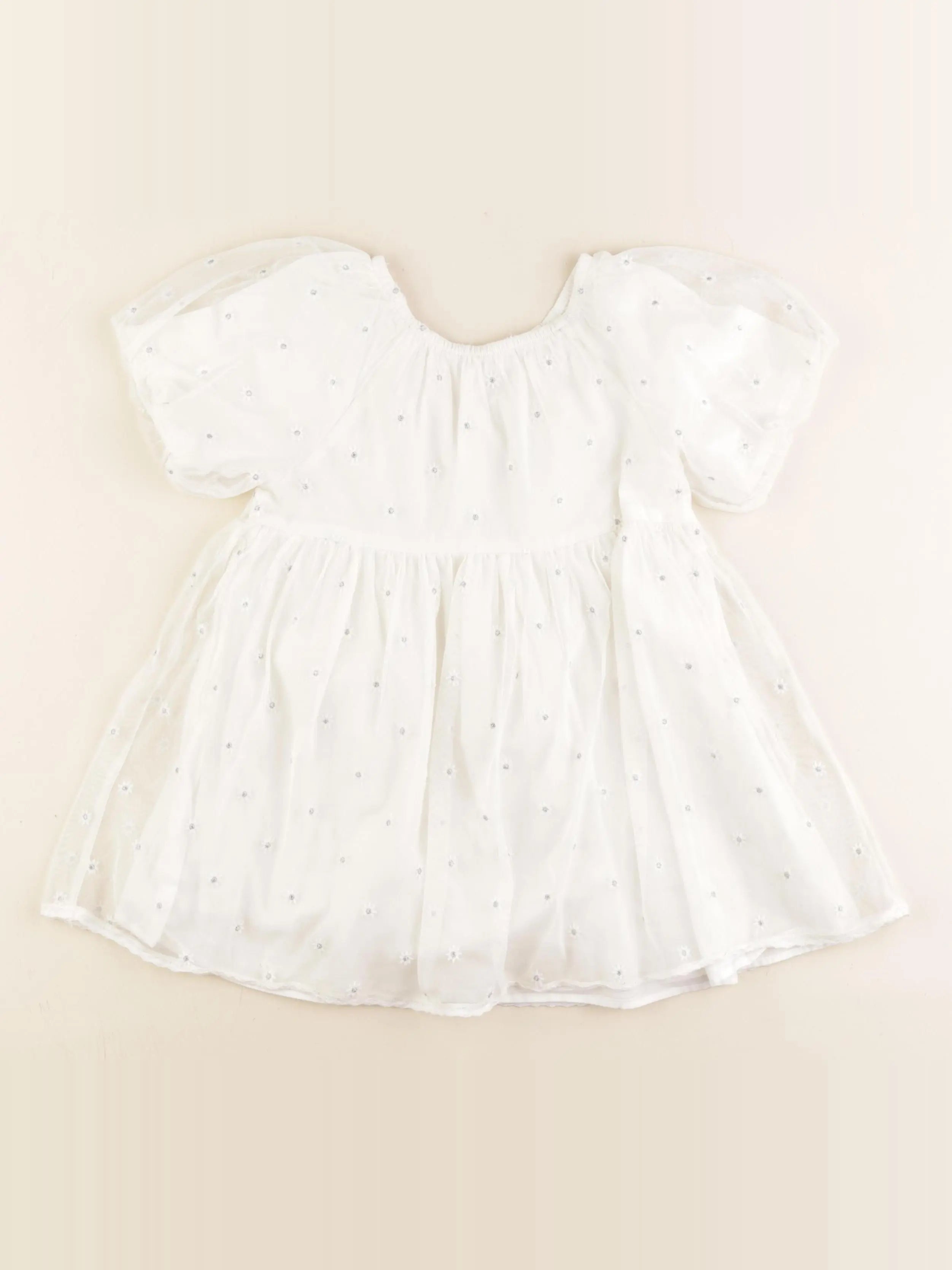 Zara - robe blanc - 2/3 ans