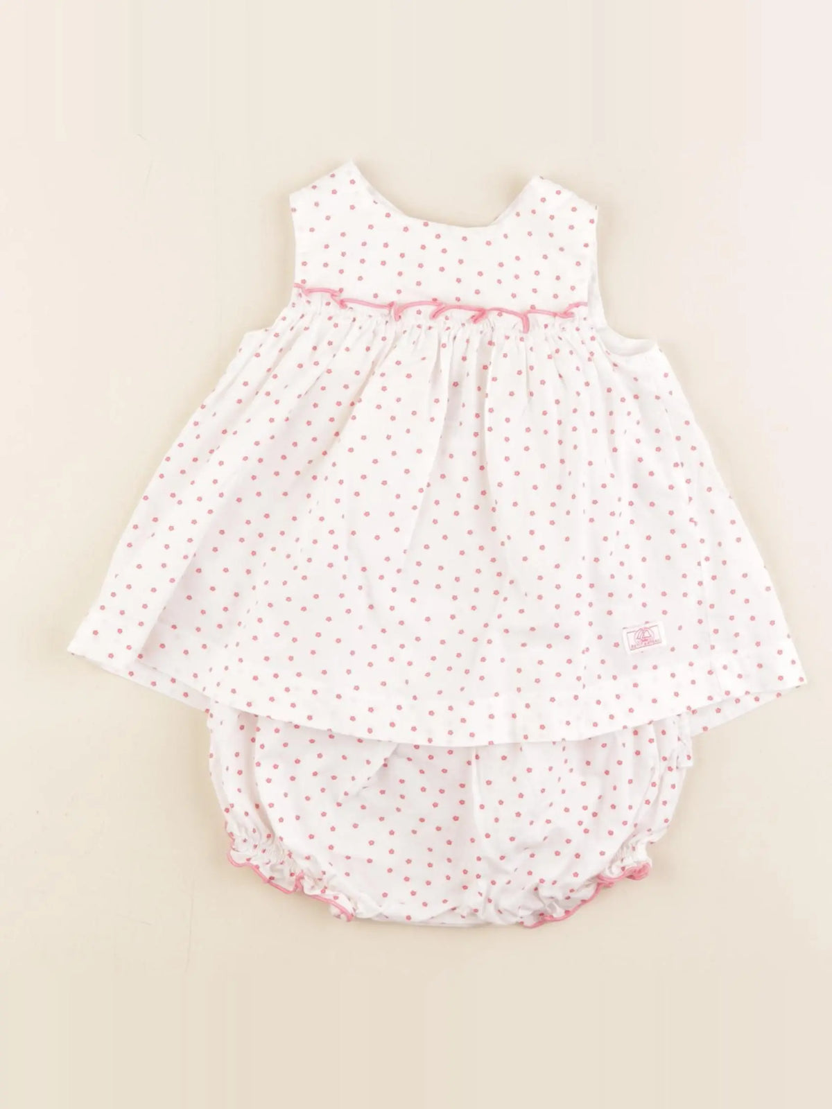 Petit Bateau - robe rose - 3 mois