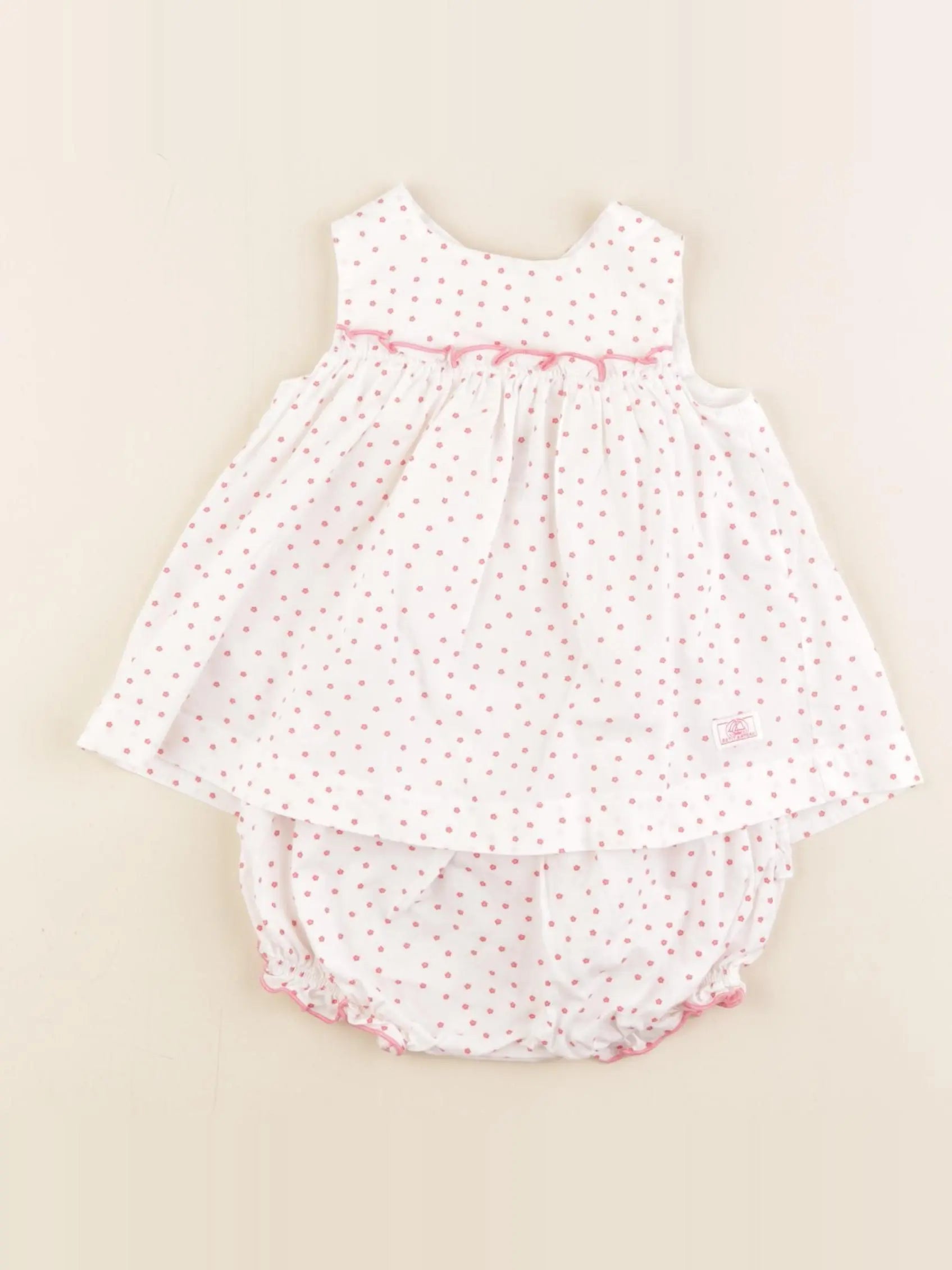 Petit Bateau - robe rose - 3 mois