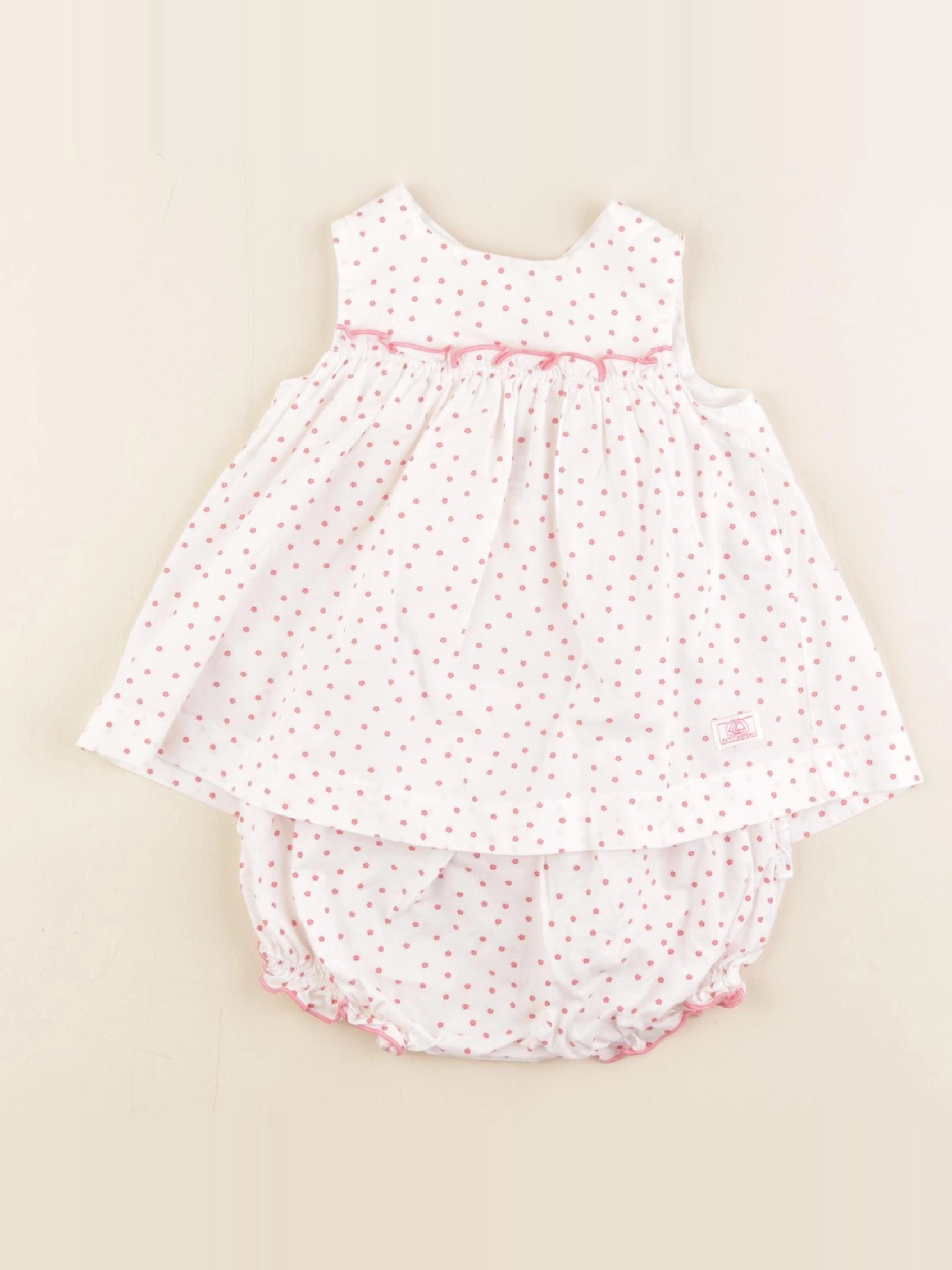 Petit Bateau - robe rose - 3 mois