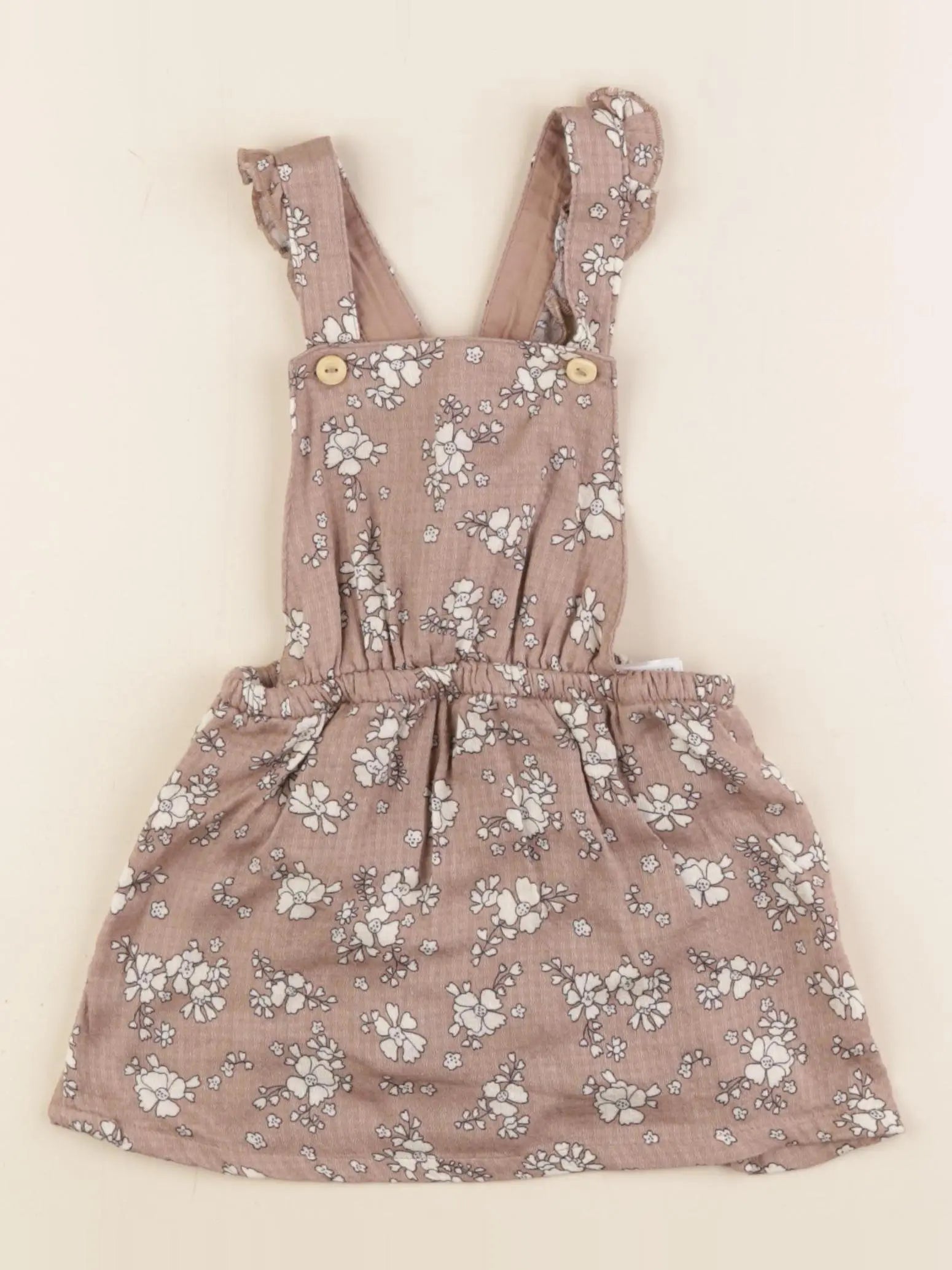 H&M - robe marron - 12/18 mois