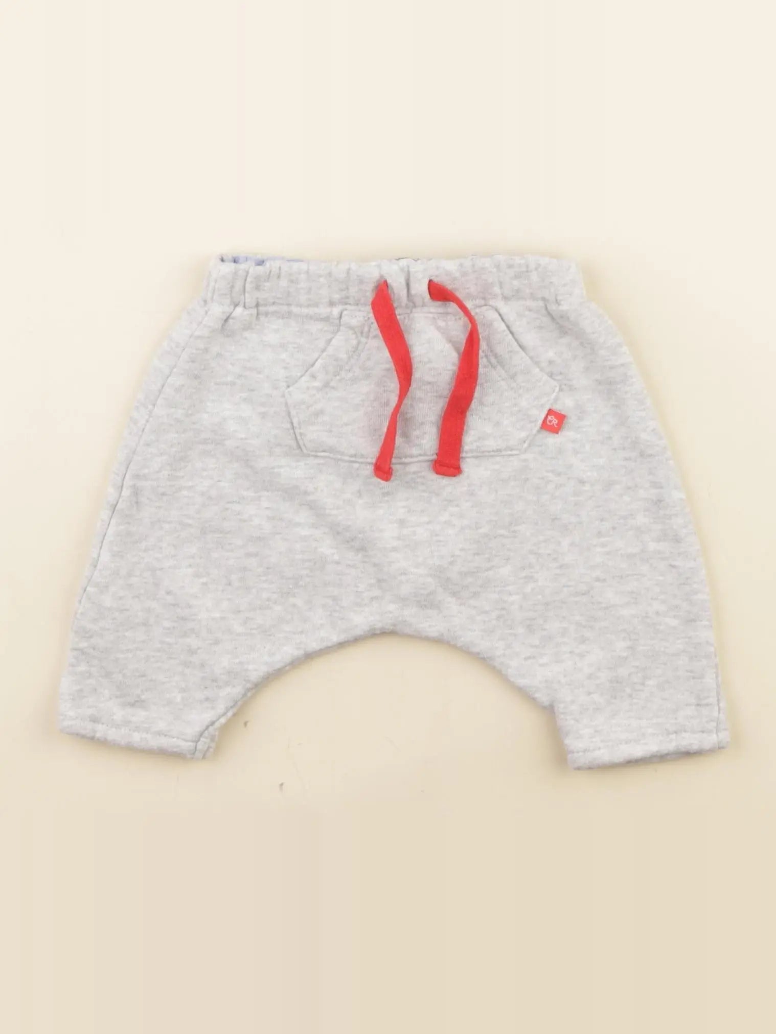 Cadet Rousselle - sarouel doublé gris - 1 mois