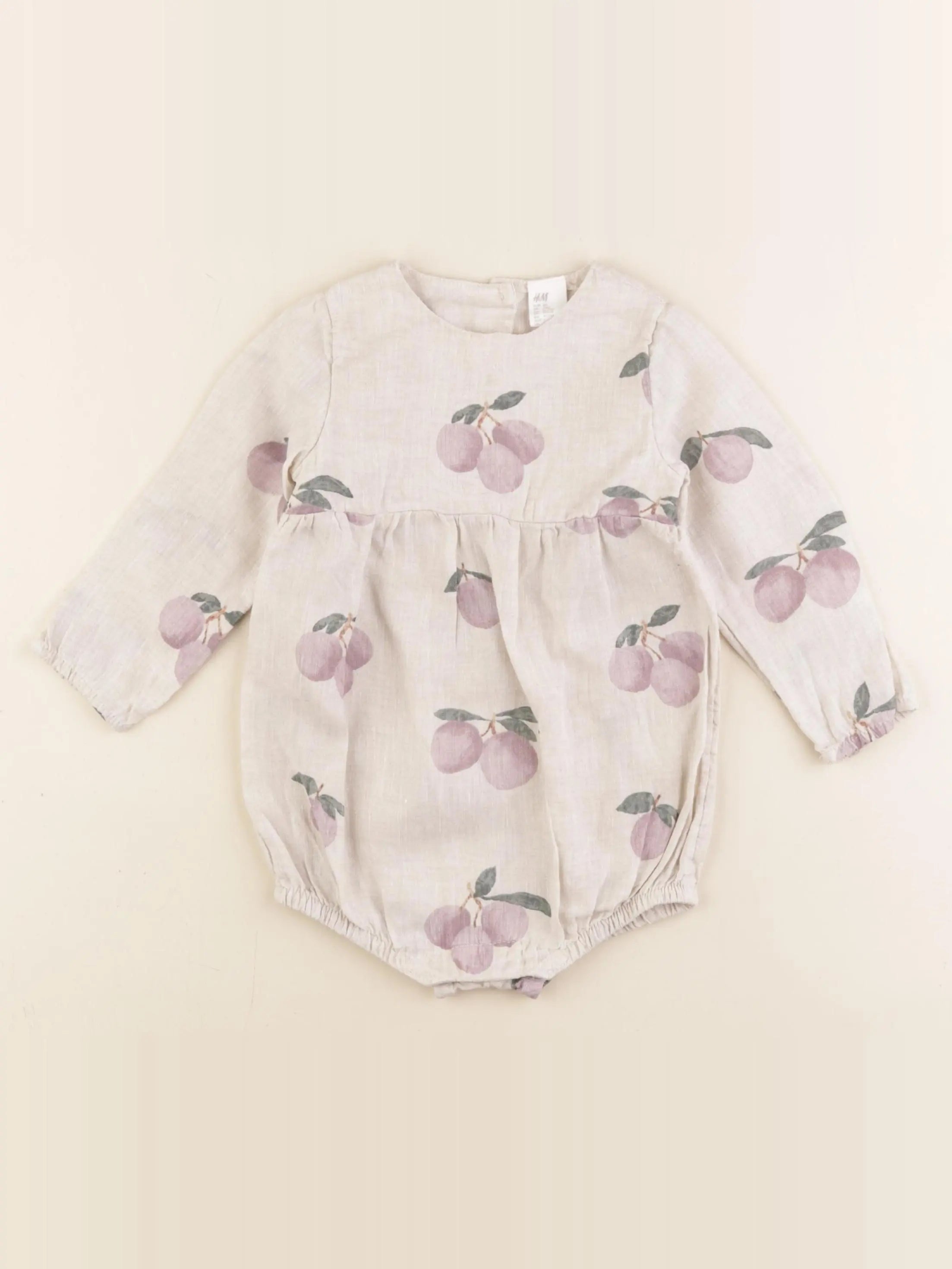 H&M - combinaison beige - 9/12 mois