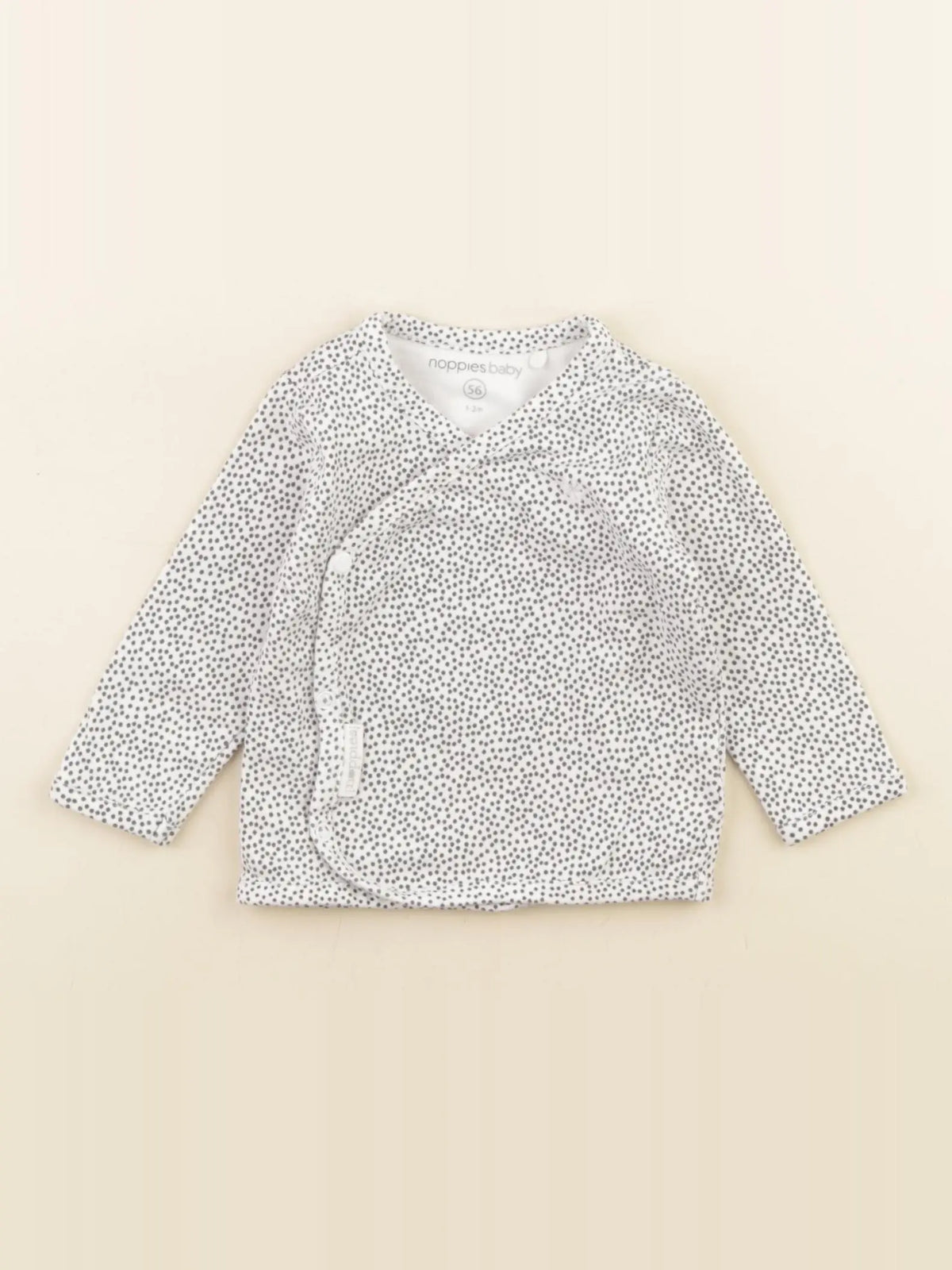 Noppies - tee-shirt blanc, noir - 1/2 mois