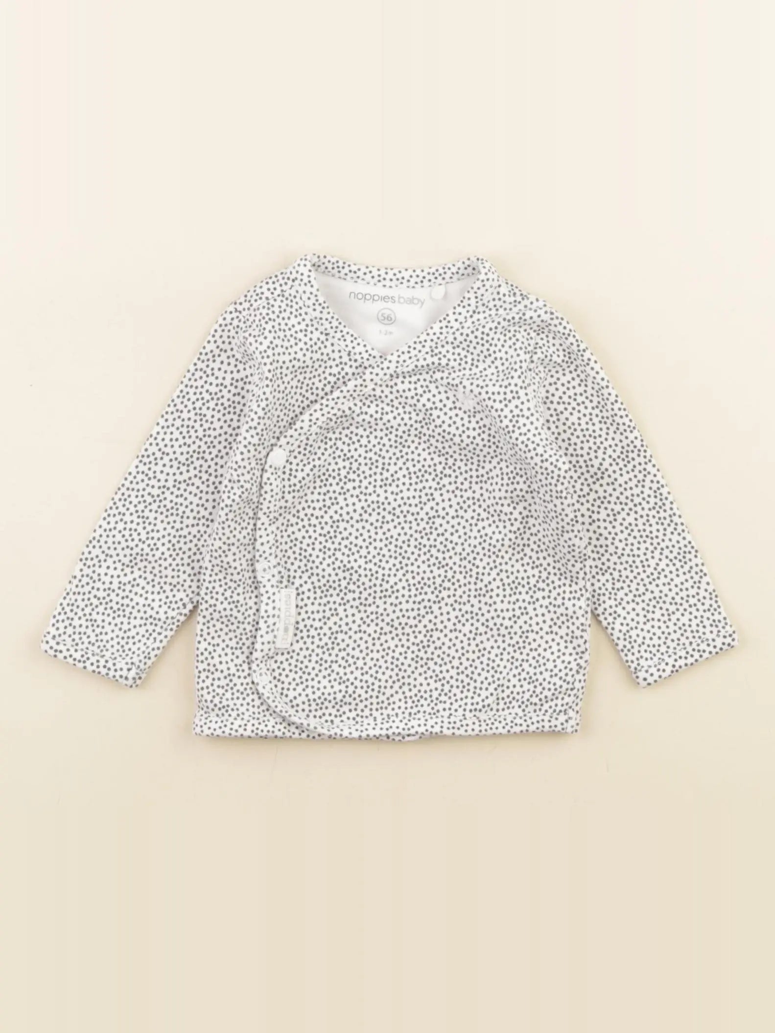 Noppies - tee-shirt blanc, noir - 1/2 mois