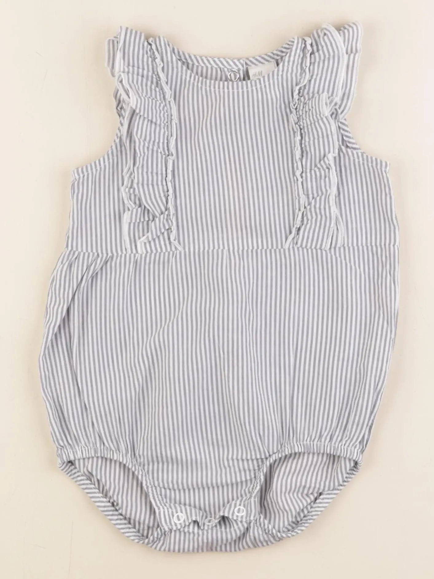 H&M - combinaison gris - 12/18 mois