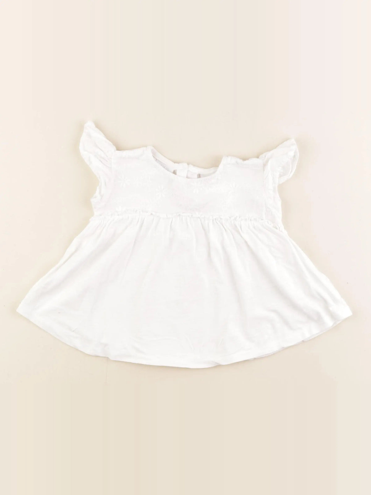 Zara - tee-shirt blanc - 6/9 mois